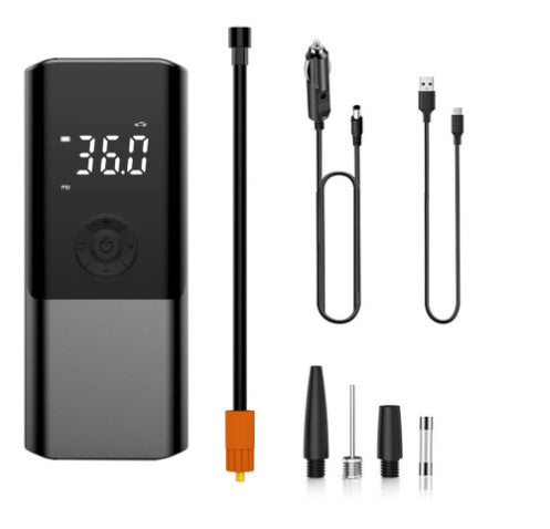 150 PSI Portable Wireless Air Pump – Dual Power, LED Light, USB + Car Adapter