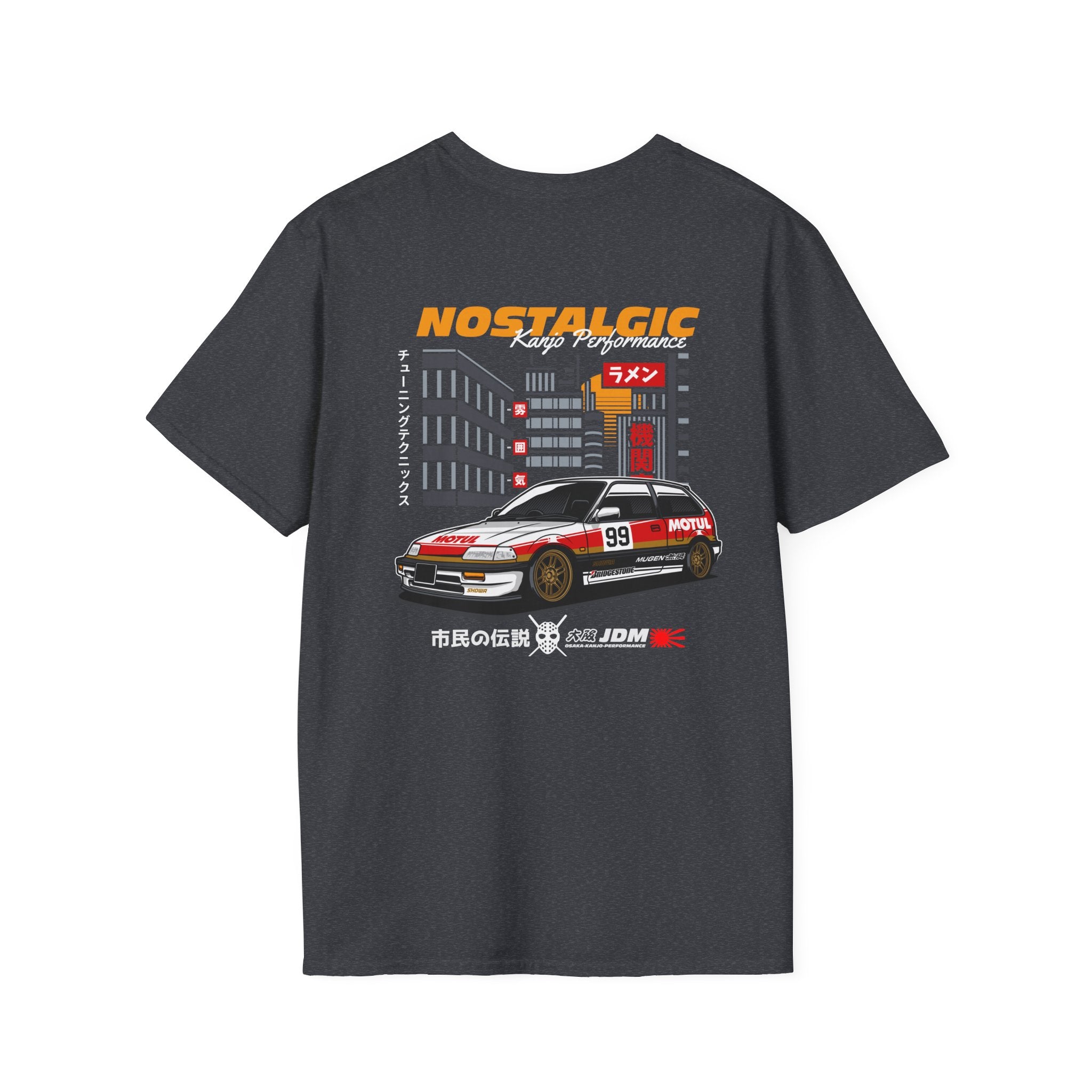 Nastalgic Honda Kanjo Performance Loop Racer T-Shirt