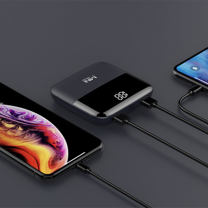 10,000mAh Mini Power Bank – Compact Fast-Charging Backup Battery