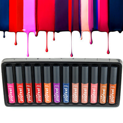 12-Color Lip Gloss Set – Vibrant Long-Lasting Shades for Every Look