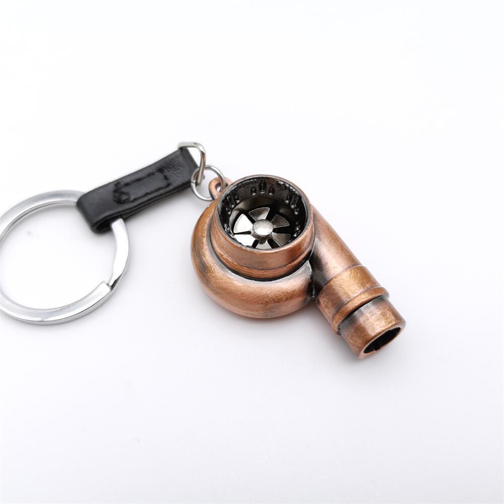 Turbo Whistle Keychain – Alloy Metal Simulation Turbo Model for Car Enthusiasts (1pc)