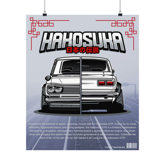 Hakosuka GTR 20X24 Vertical Poster – Timeless Icon of Japanese Racing