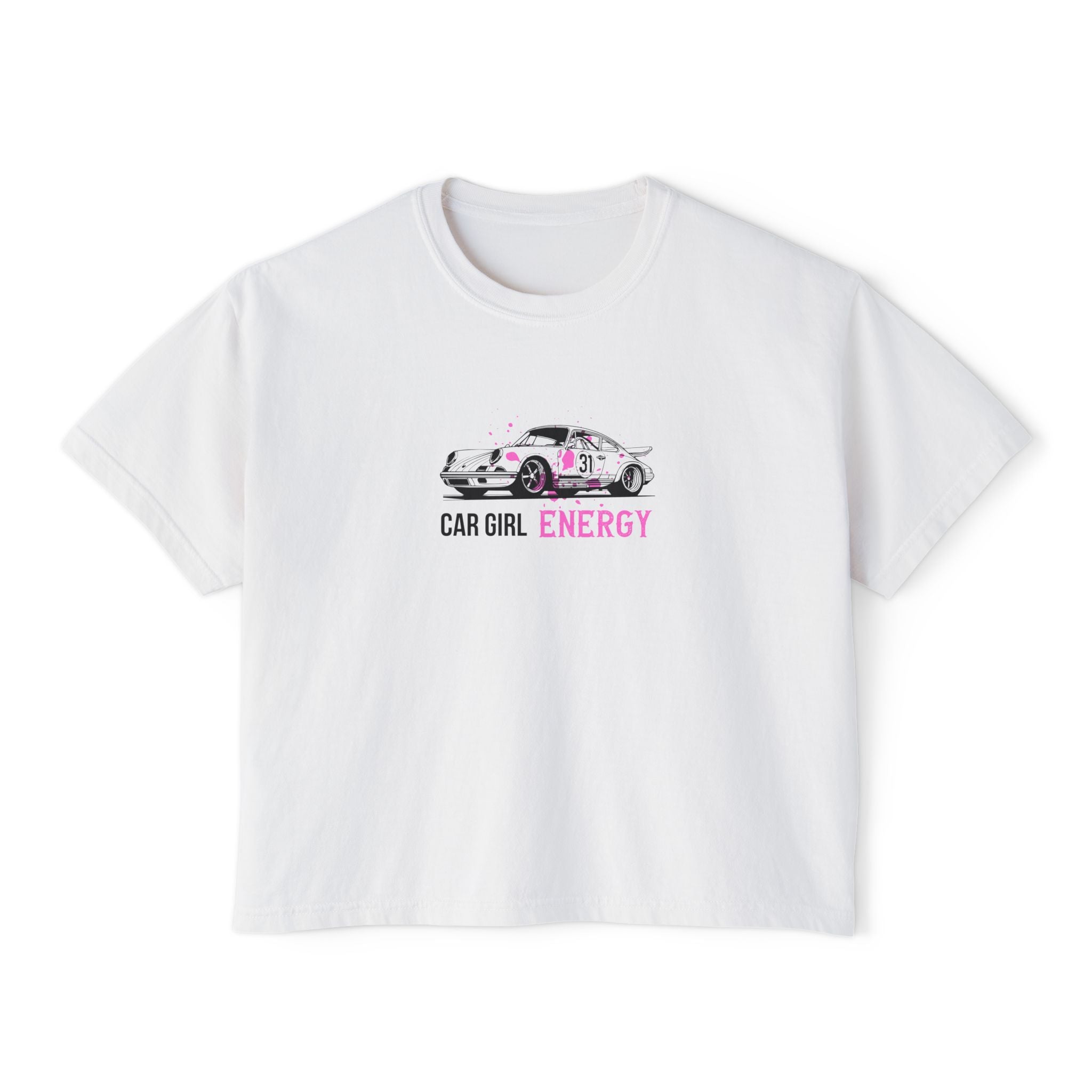 Car Girl Energy Boxy Tee | 911-Inspired Euro Streetwear Shirt Tuning Techniques
