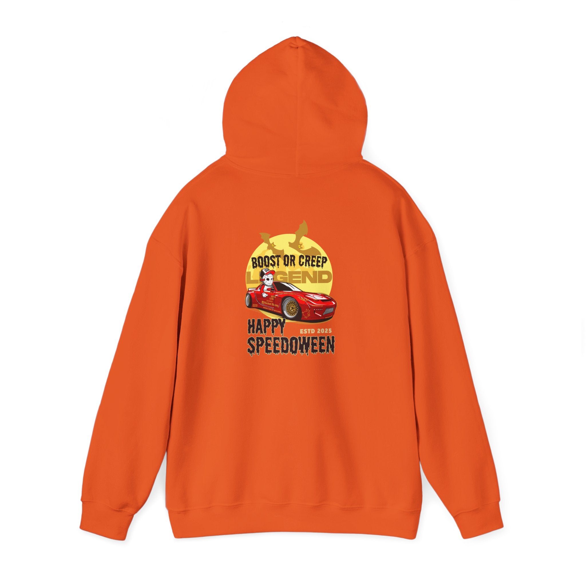 Happy Speedoween FD RX-7 Hoodie | Boost or Creep Rotary Halloween Sweatshirt | JDM Drift Car Culture Pullover