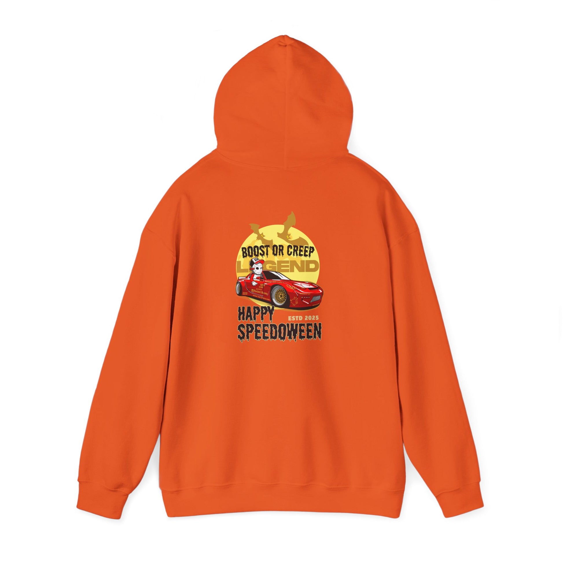 Happy Speedoween FD RX-7 Hoodie | Boost or Creep Rotary Halloween Sweatshirt | JDM Drift Car Culture Pullover