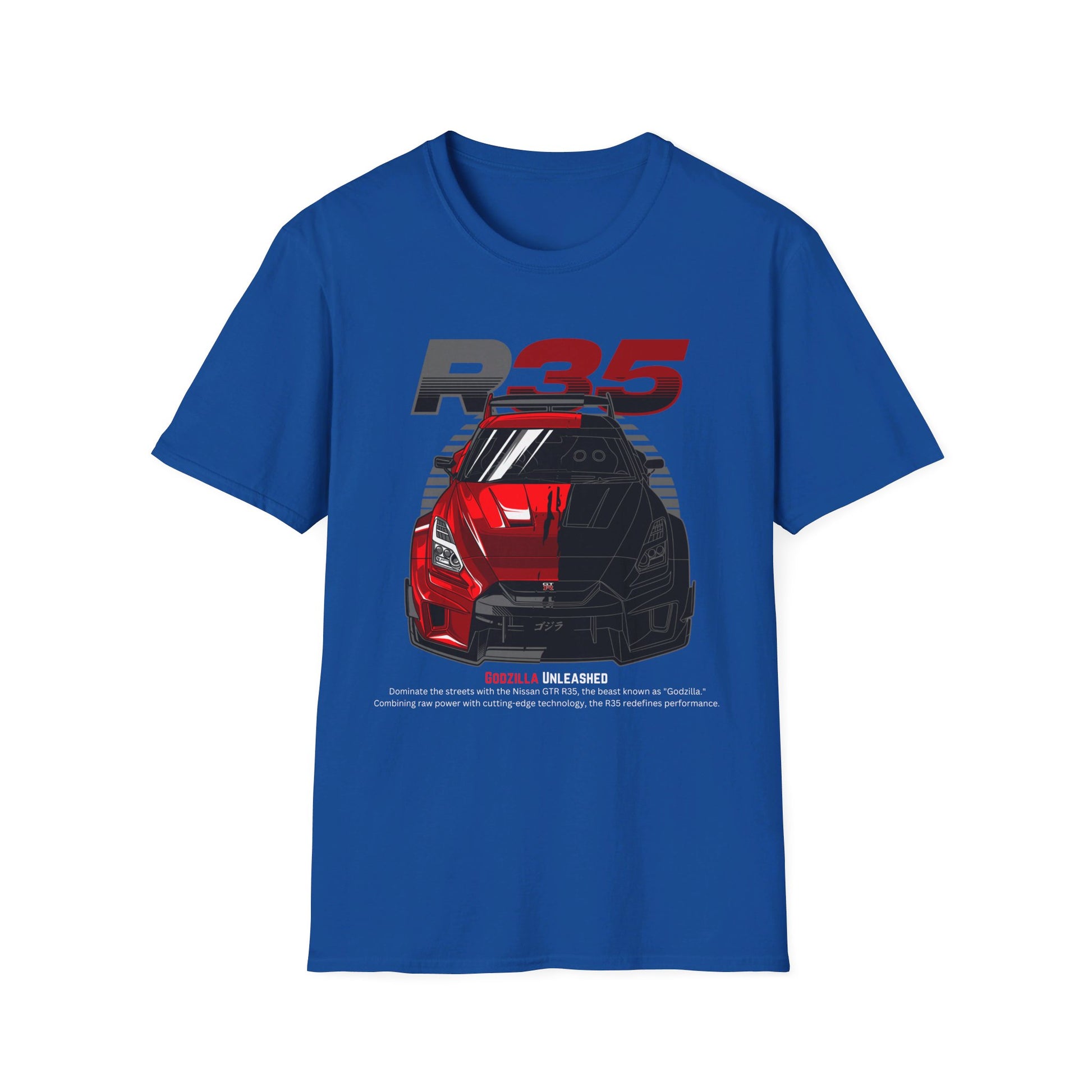Dominate the Streets with the Godzilla Unleashed GT-R R35 T-Shirt