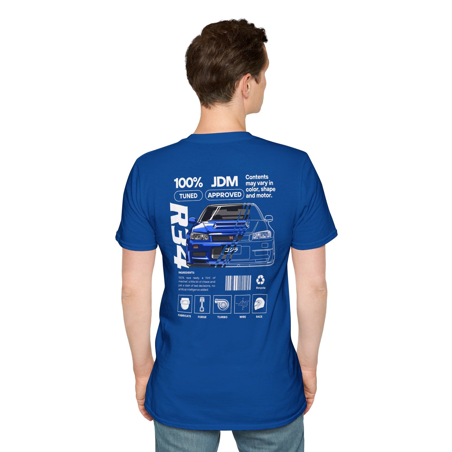 JDM Approved Nissan R34 Package T-Shirt – Reign Supreme with the Iconic GT-R