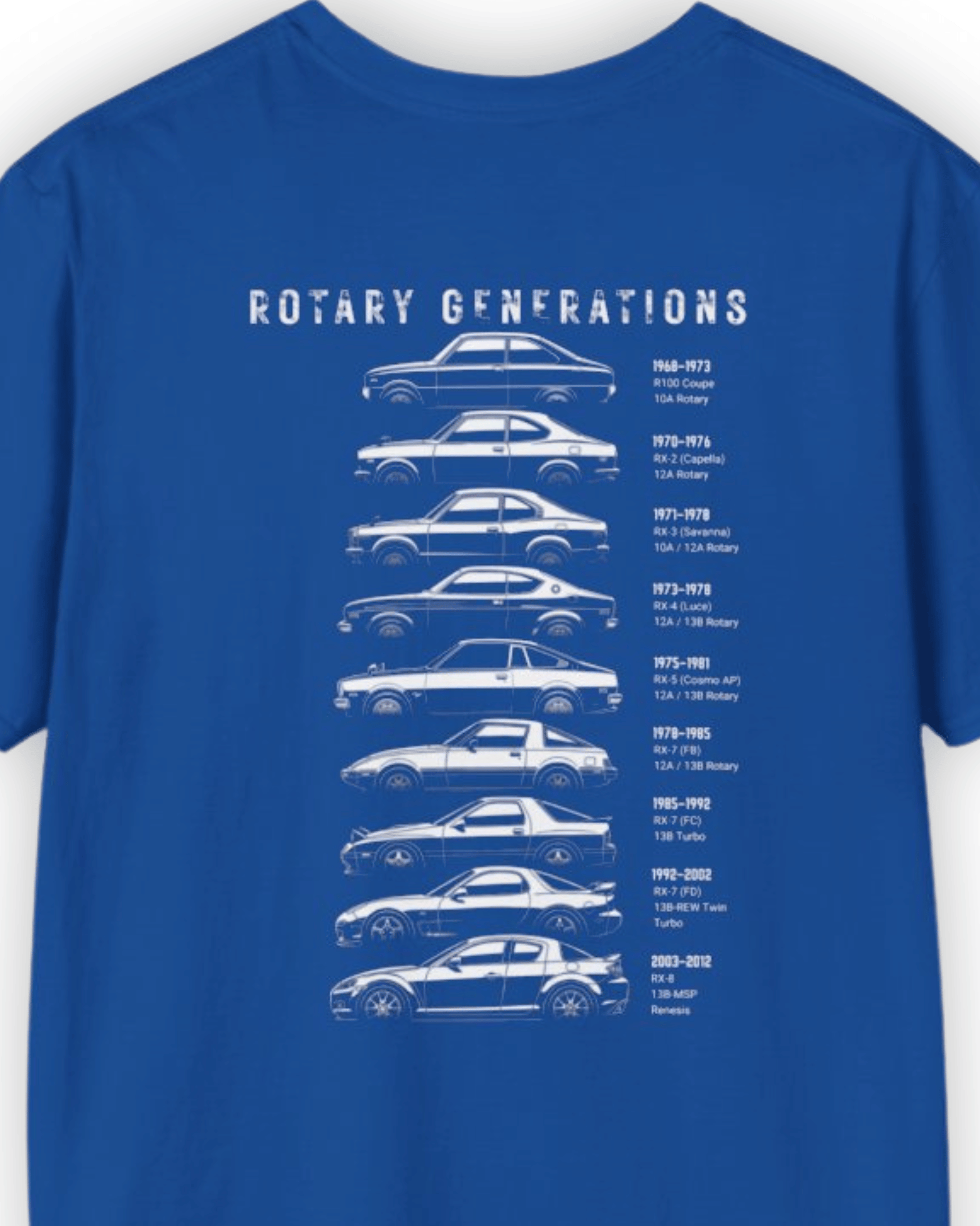 Rotary Generations Tee Vol. 1 | Evolution of Rotary Power Streetwear Shirt Tuning Techniques