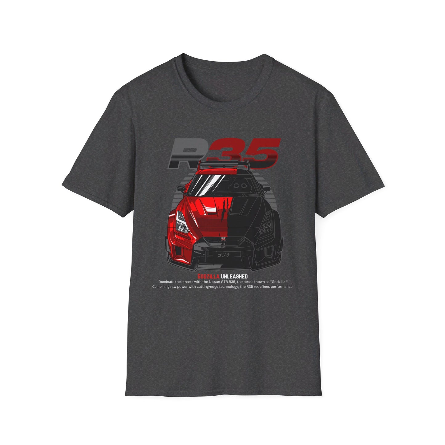 Godzilla Unleashed GT-R R35 T-Shirt – Dominate with the Legendary GT-R