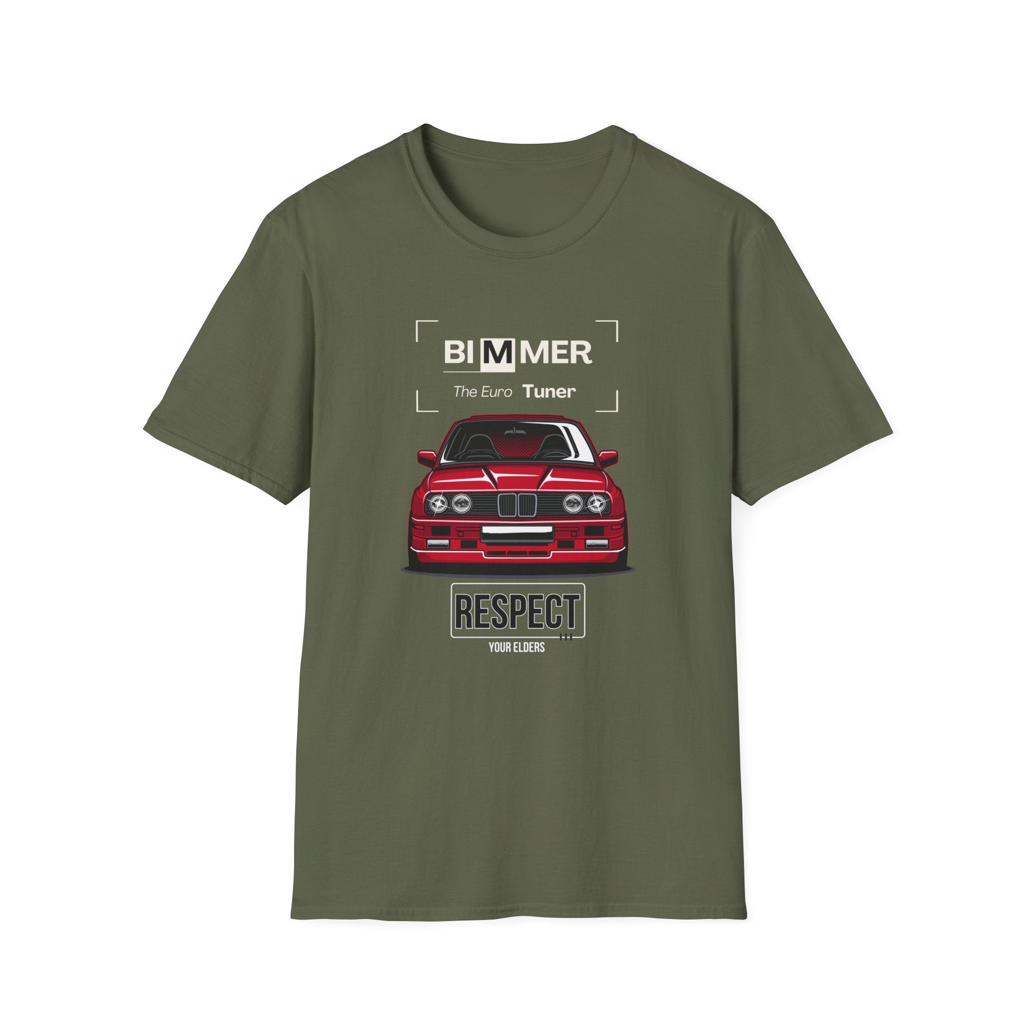 Bimmer E30 Euro Tuner T-Shirt with European Style