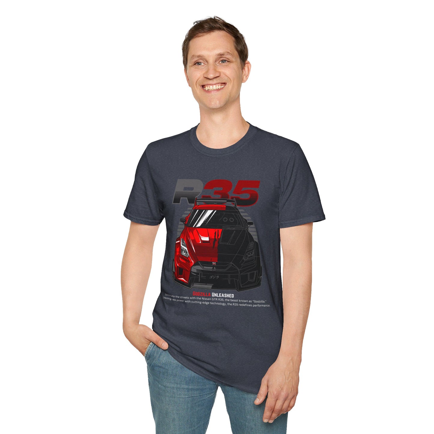 Godzilla Unleashed GT-R R35 T-Shirt – Dominate with the Legendary GT-R