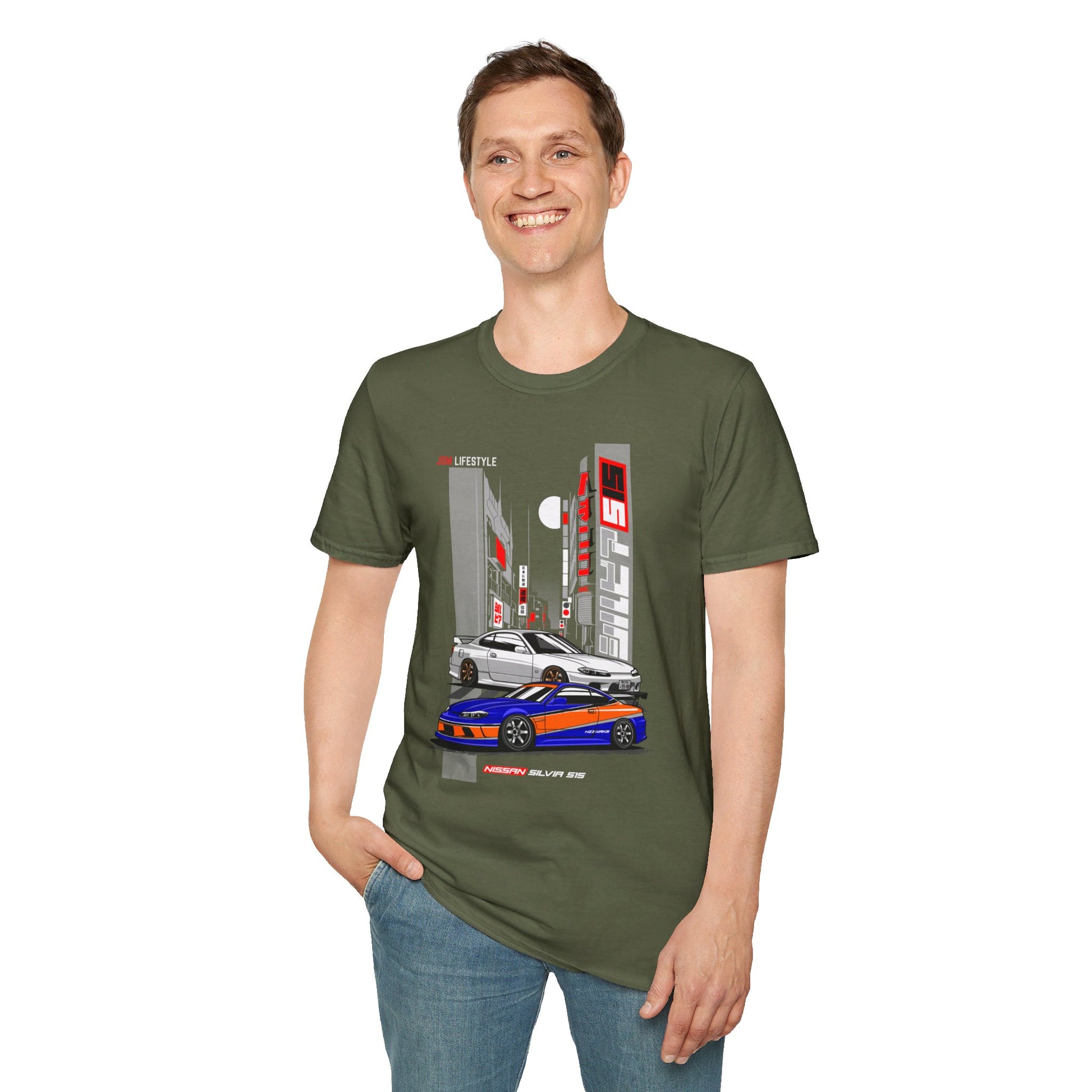 JDM Lifestyle Nissan Silvia City T-Shirt – Drift Through the Streets in Style