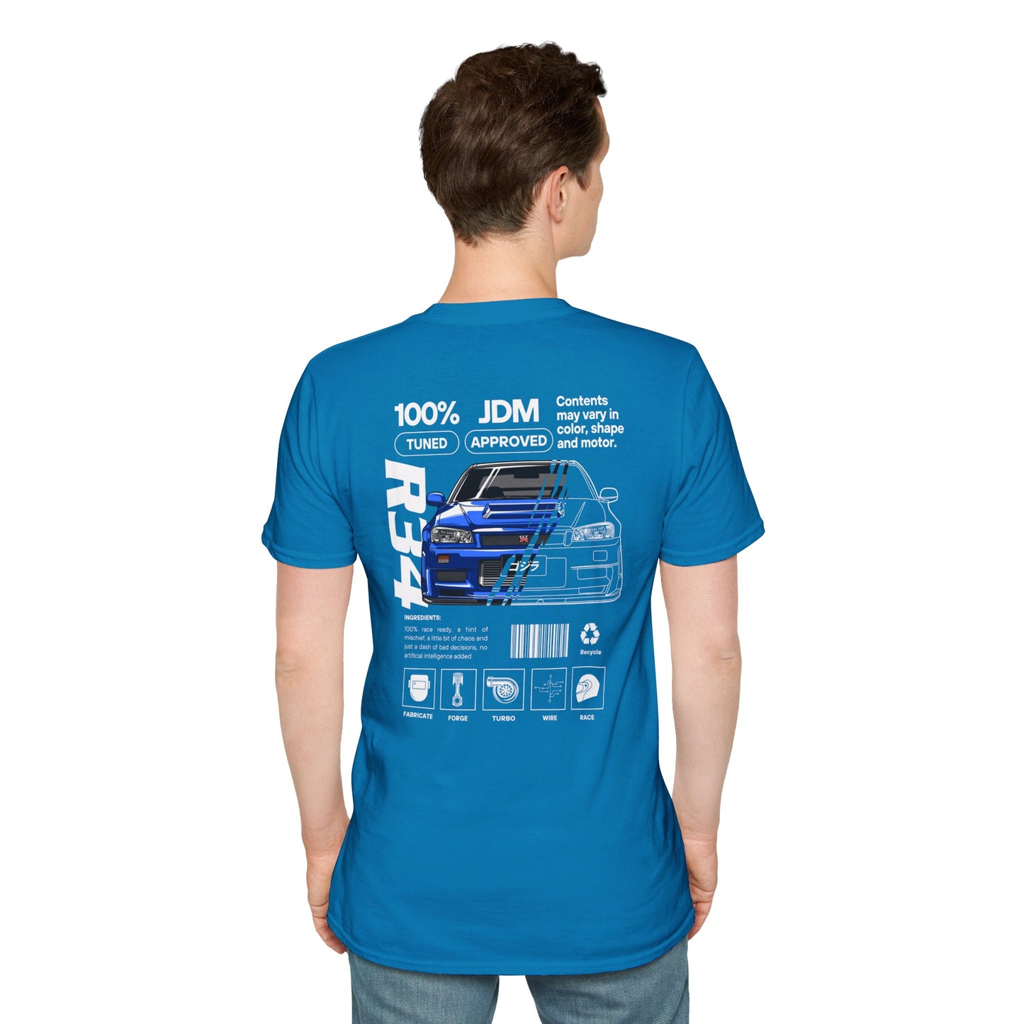 JDM Approved Nissan R34 Package T-Shirt – Reign Supreme with the Iconic GT-R