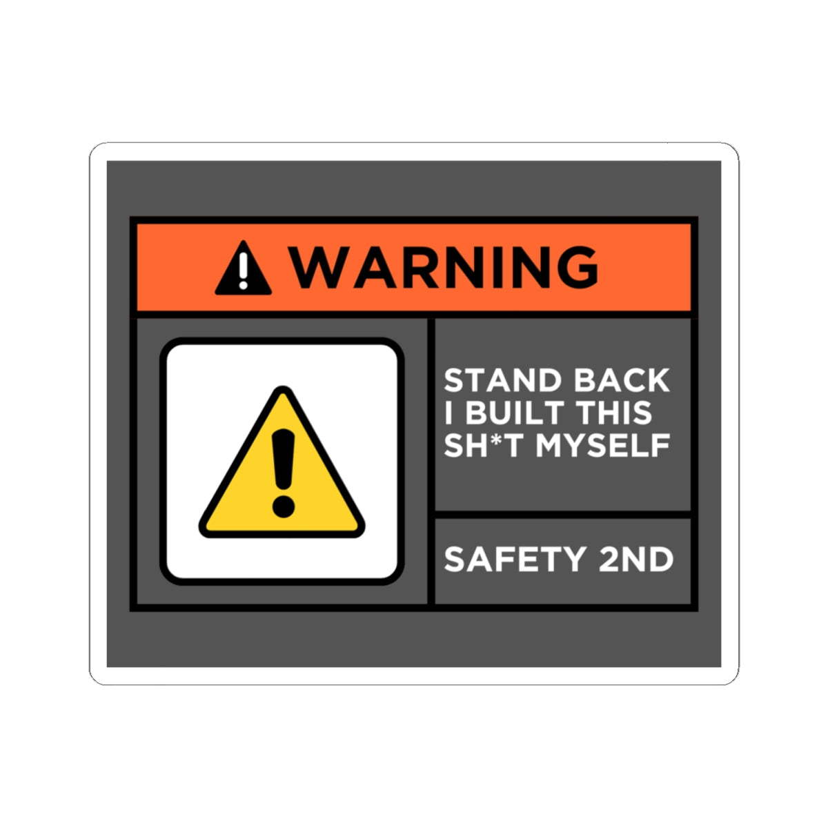 Warning | Car Enthusiast, Custom Art, Gift for Mechanic, Automotive Decor