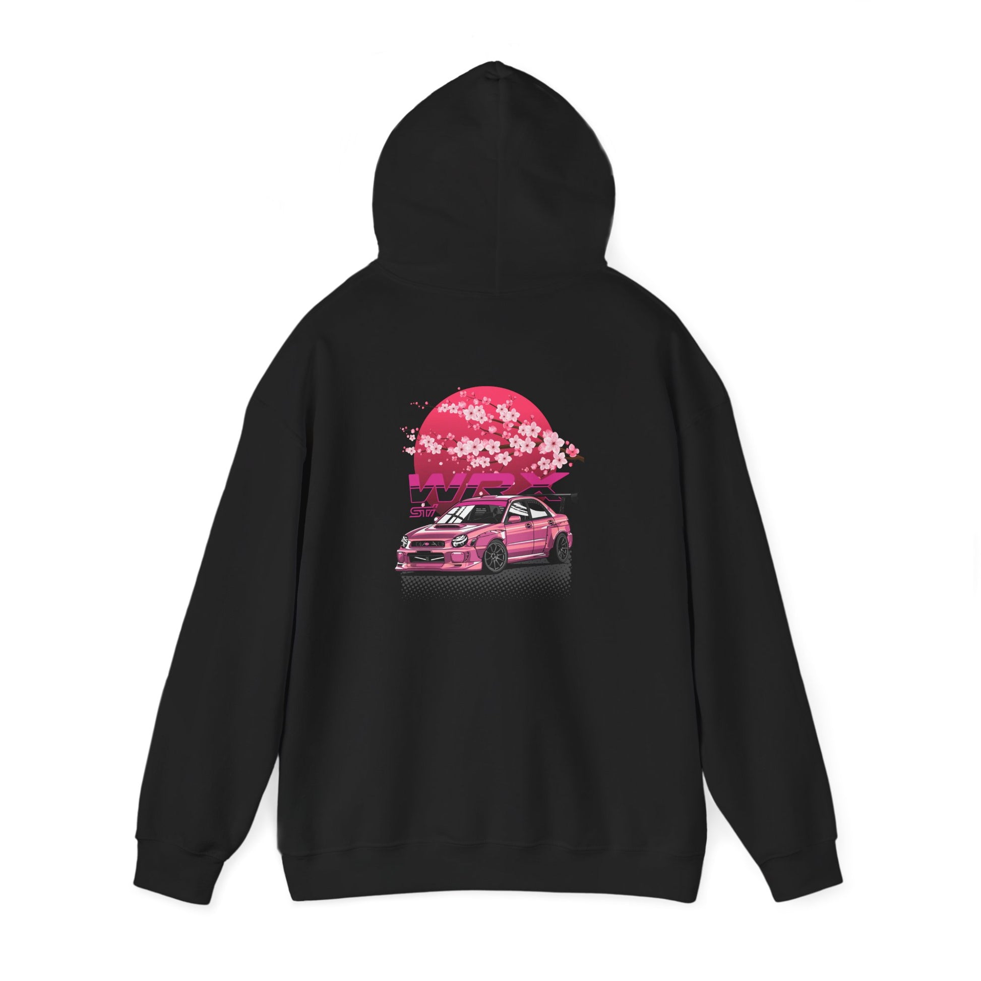 Subaru WRX STI Sakura Hoodie | JDM Cherry Blossom Drift Hoodie | Turbo Boxer Engine Pullover | Street Racer Gift