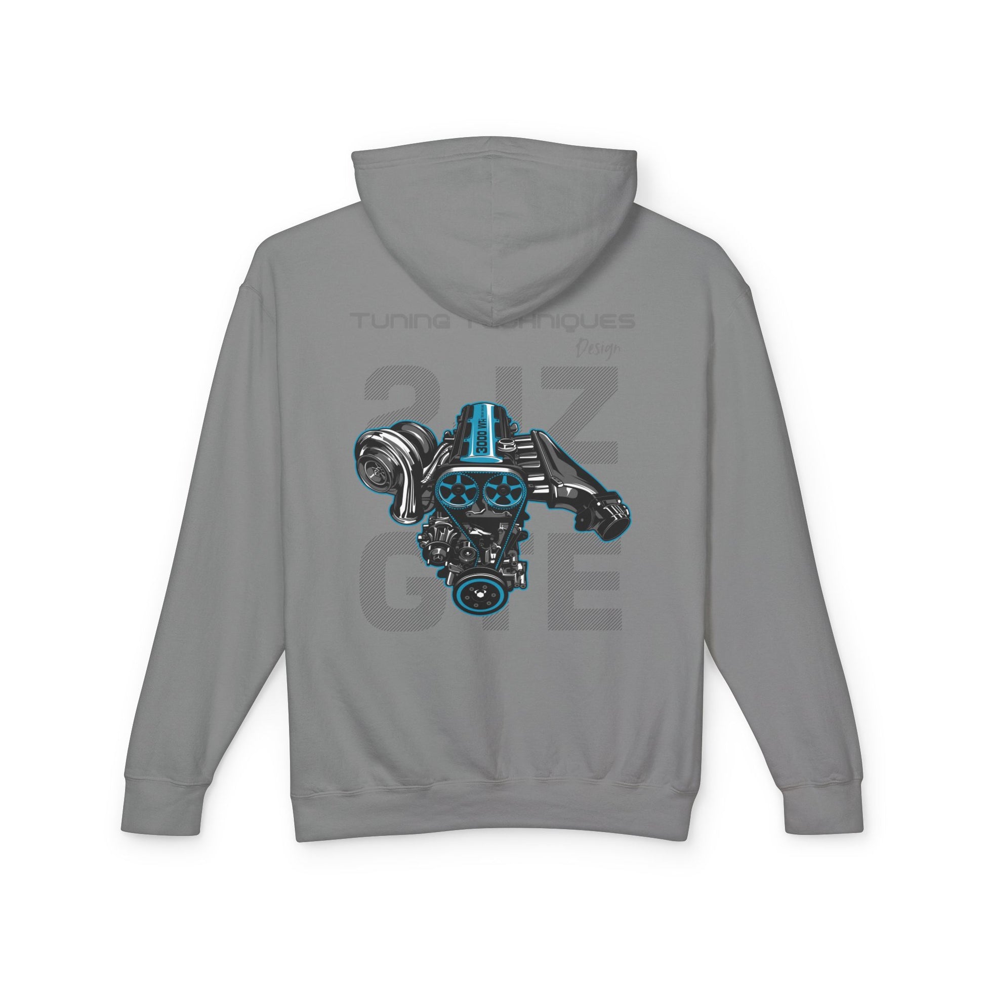 Iconic 2JZ GTE Engine | Unisex Lightweight Hooded Sweatshirt