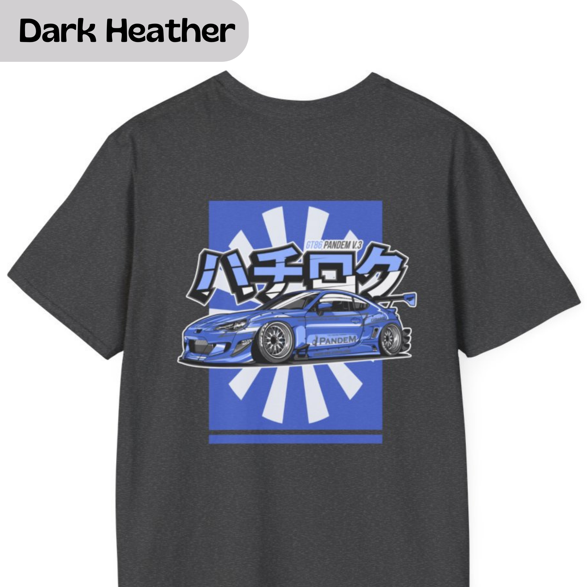 GR86 T-Shirt, Pandem GR86 JDM Car Shirt, 86 Tuner Car Tee, Japanese Sports Car Enthusiast Gift, Front and Back Print