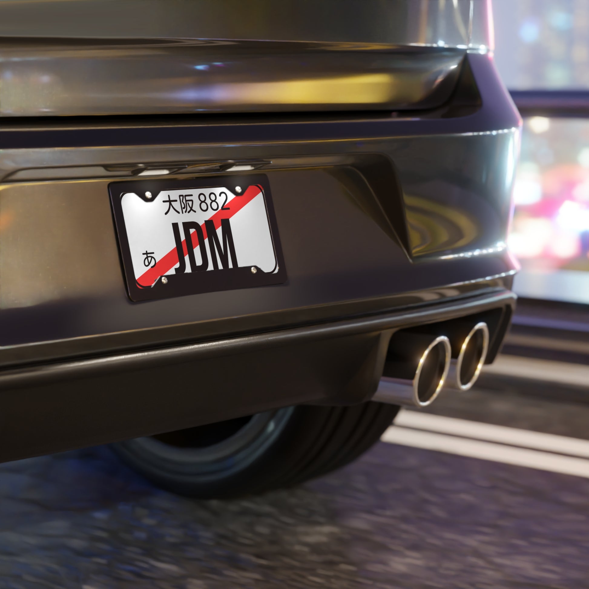 Custom JDM Aluminum Vanity Plate – Japanese License Plate Style | Car Accessories, Drift Gift, Garage Decor