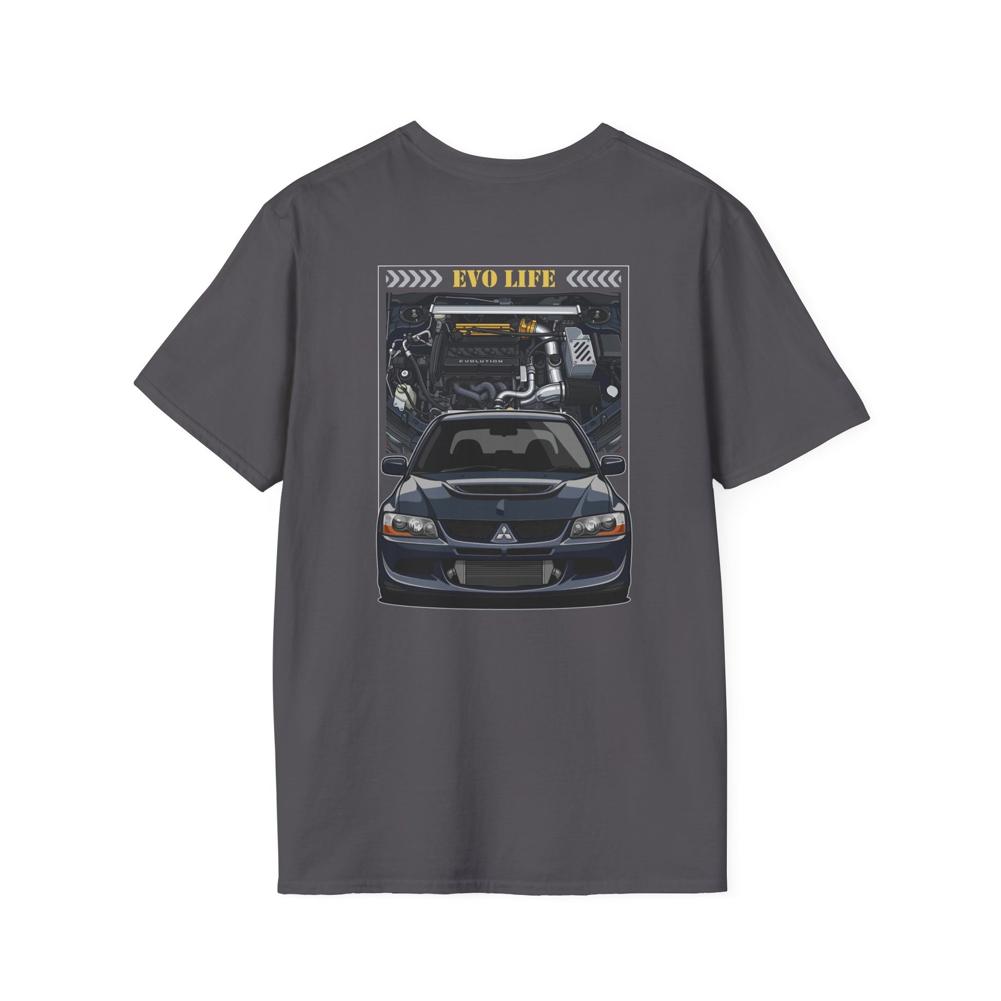 Evo Life T-Shirt | JDM Drift Car Tee | Front & Back Print Street Car Shirt