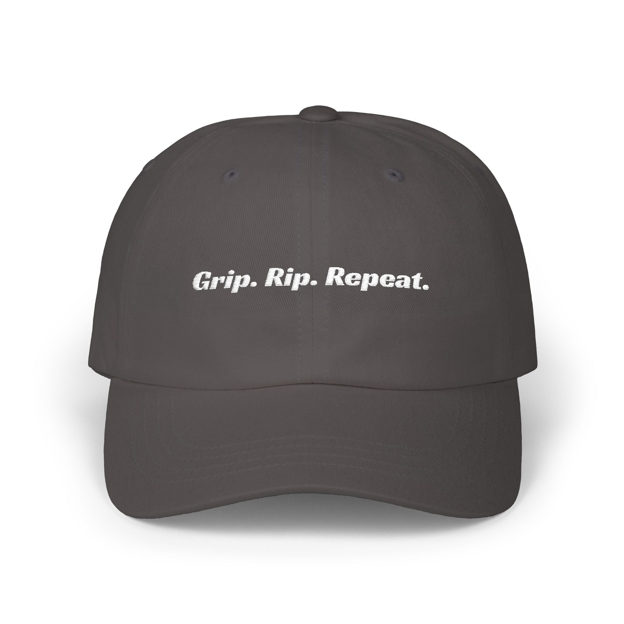 Grip. Rip. Repeat. Dad Cap