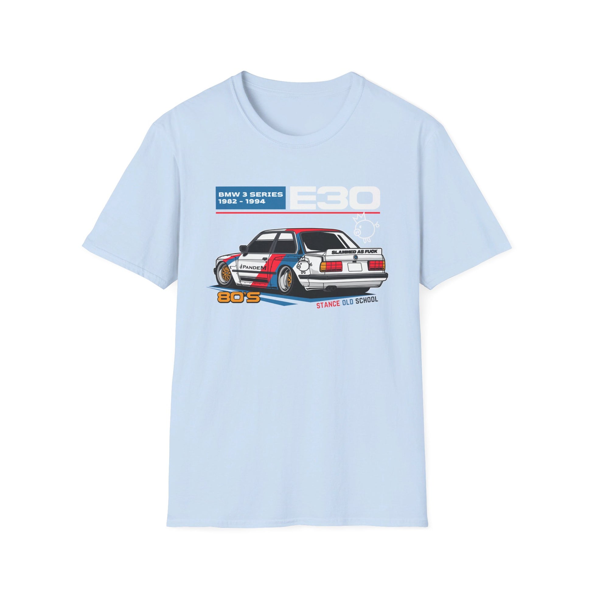 Stanced BMW E30 T-Shirt – Classic Stance, Timeless Style