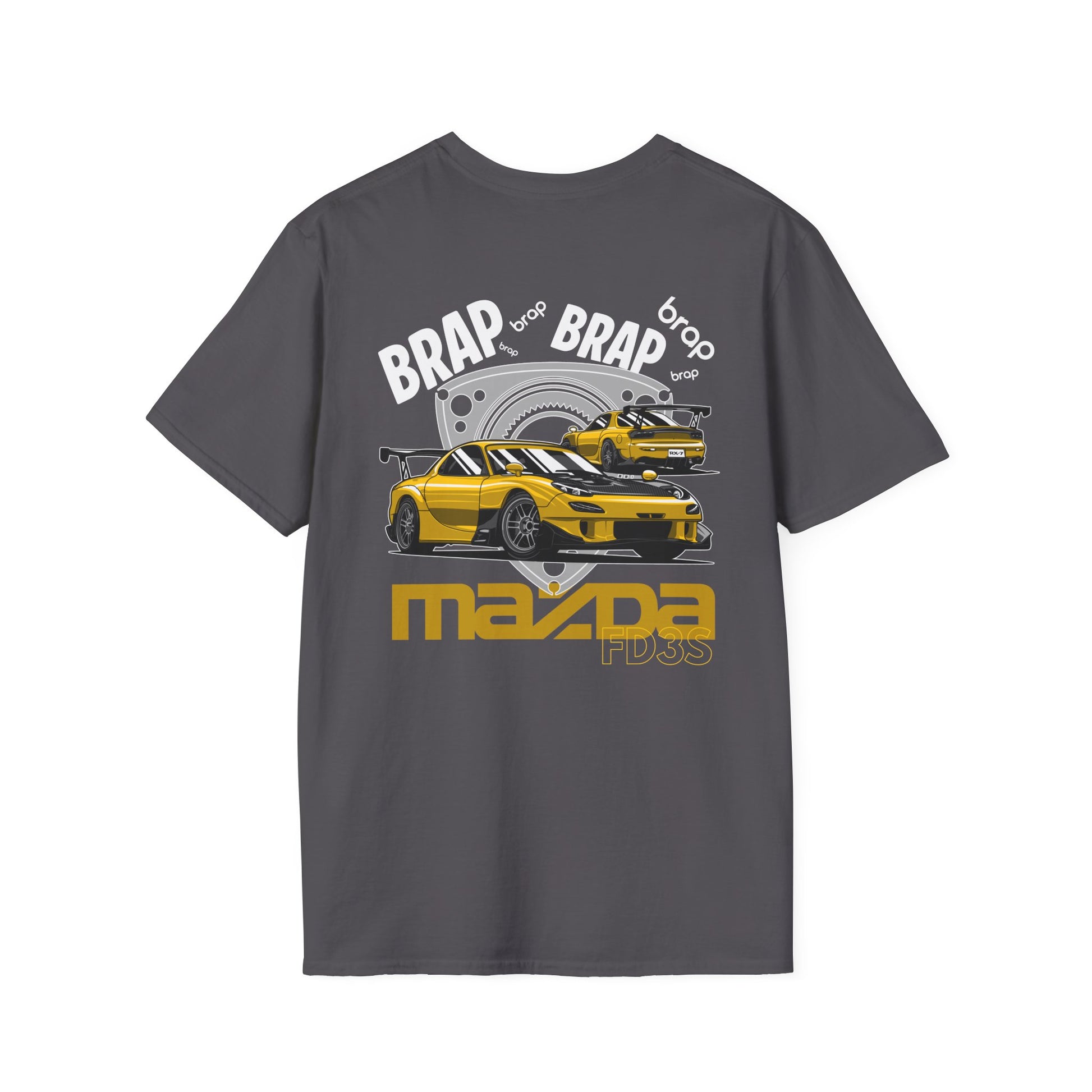 Brap Brap Mazda RX-7 FD3S T-Shirt | JDM Rotary Engine Car Tee | Drift Streetwear