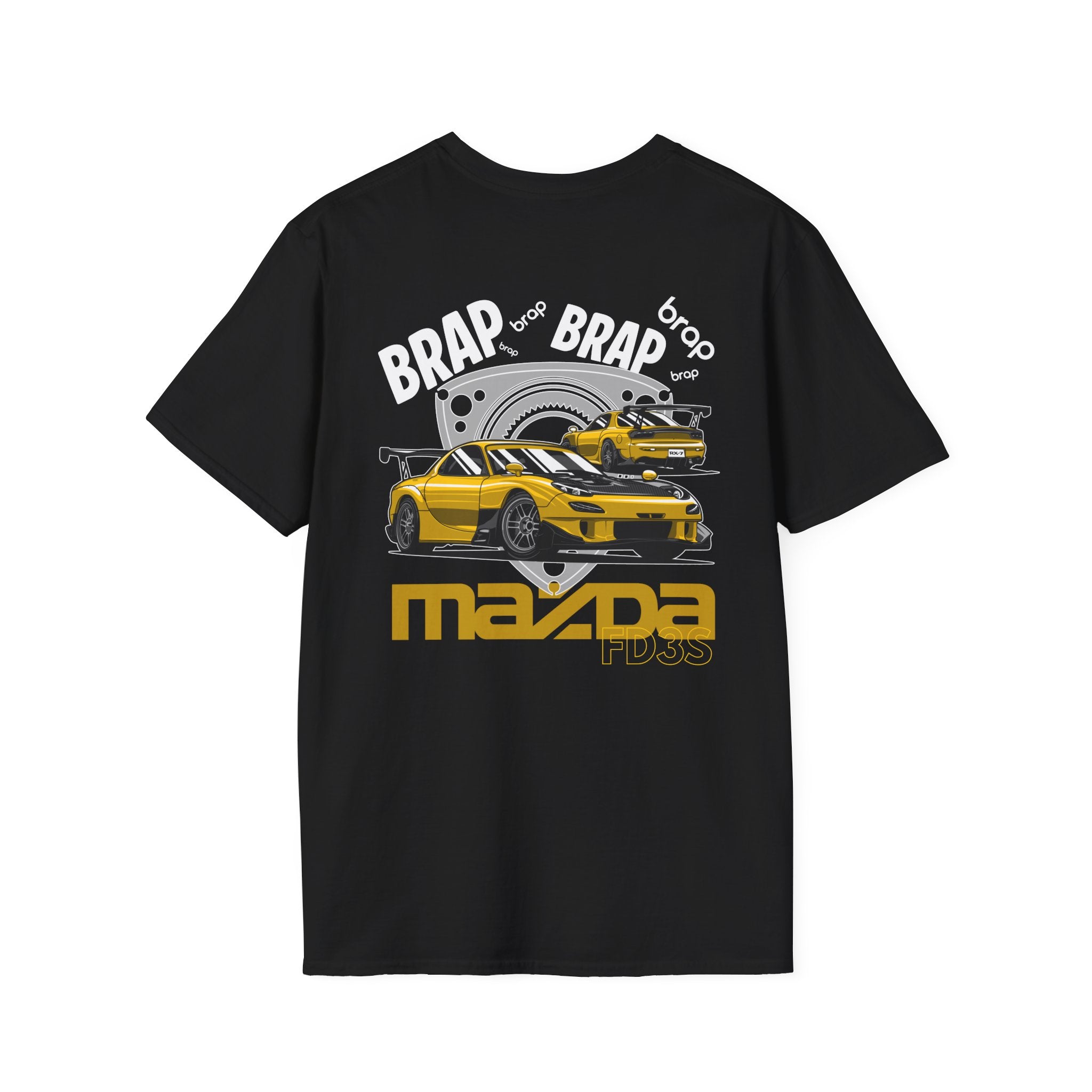 Brap Brap Mazda RX-7 FD3S T-Shirt | JDM Rotary Engine Car Tee | Drift Streetwear
