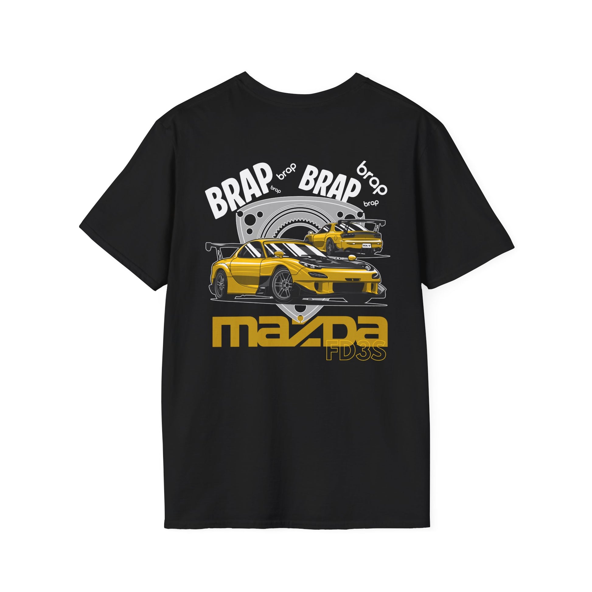 Brap Brap Mazda RX-7 FD3S T-Shirt | JDM Rotary Engine Car Tee | Drift Streetwear