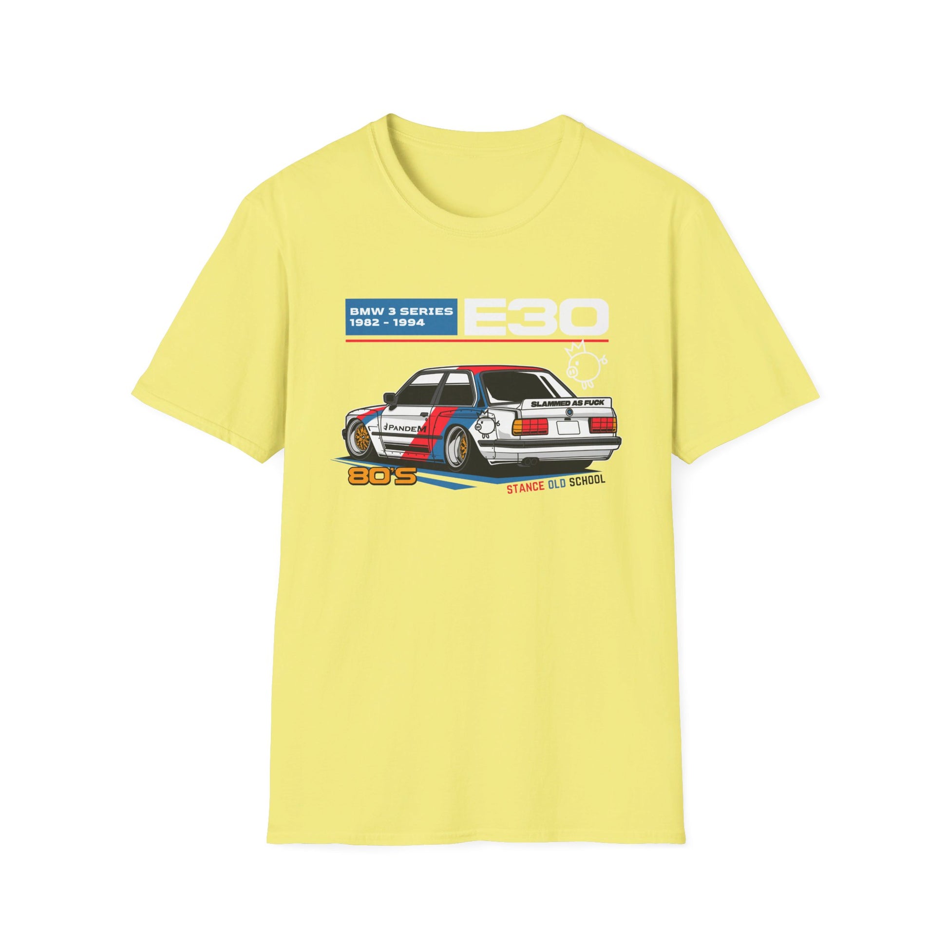 Stanced BMW E30 T-Shirt – Classic Stance, Timeless Style