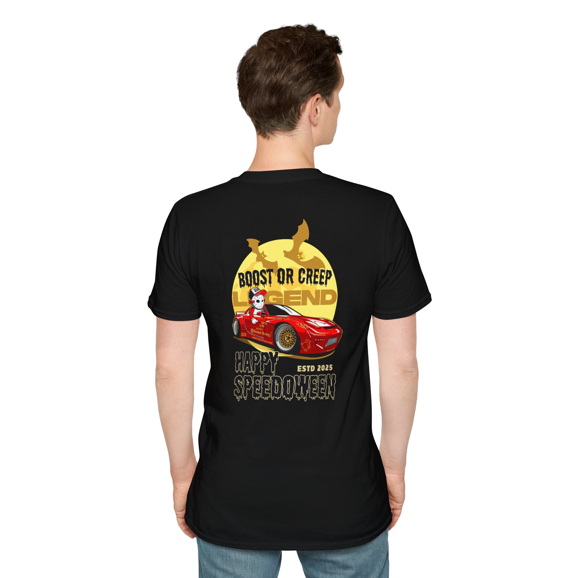 Happy Speedoween FD RX-7 T-Shirt | Boost or Creep Rotary Halloween Car Tee | JDM Drift Streetwear