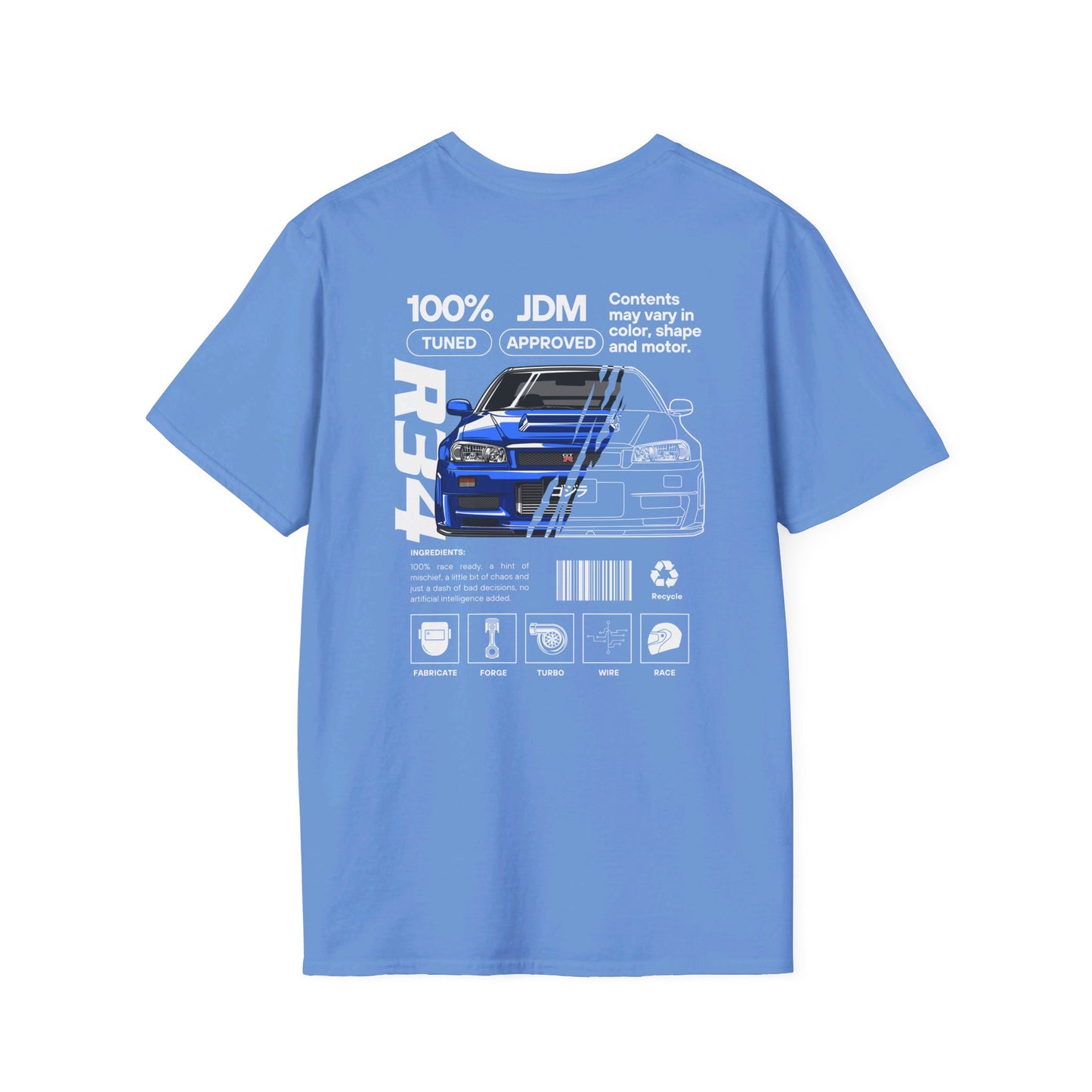 JDM Approved Nissan R34 Package T-Shirt – Reign Supreme with the Iconic GT-R