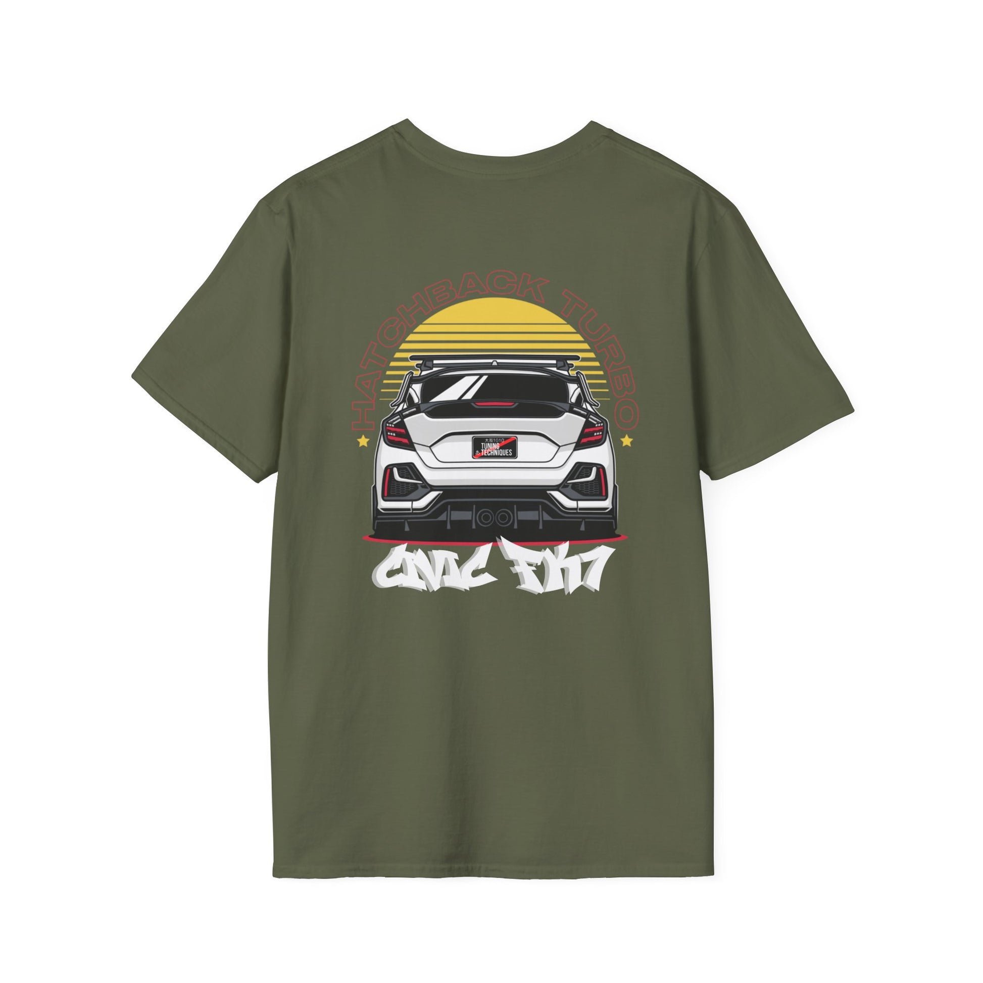 Honda FK7 Hatchback Turbo T-Shirt | JDM Civic Sport Tee | Modern  Car Guy Gift