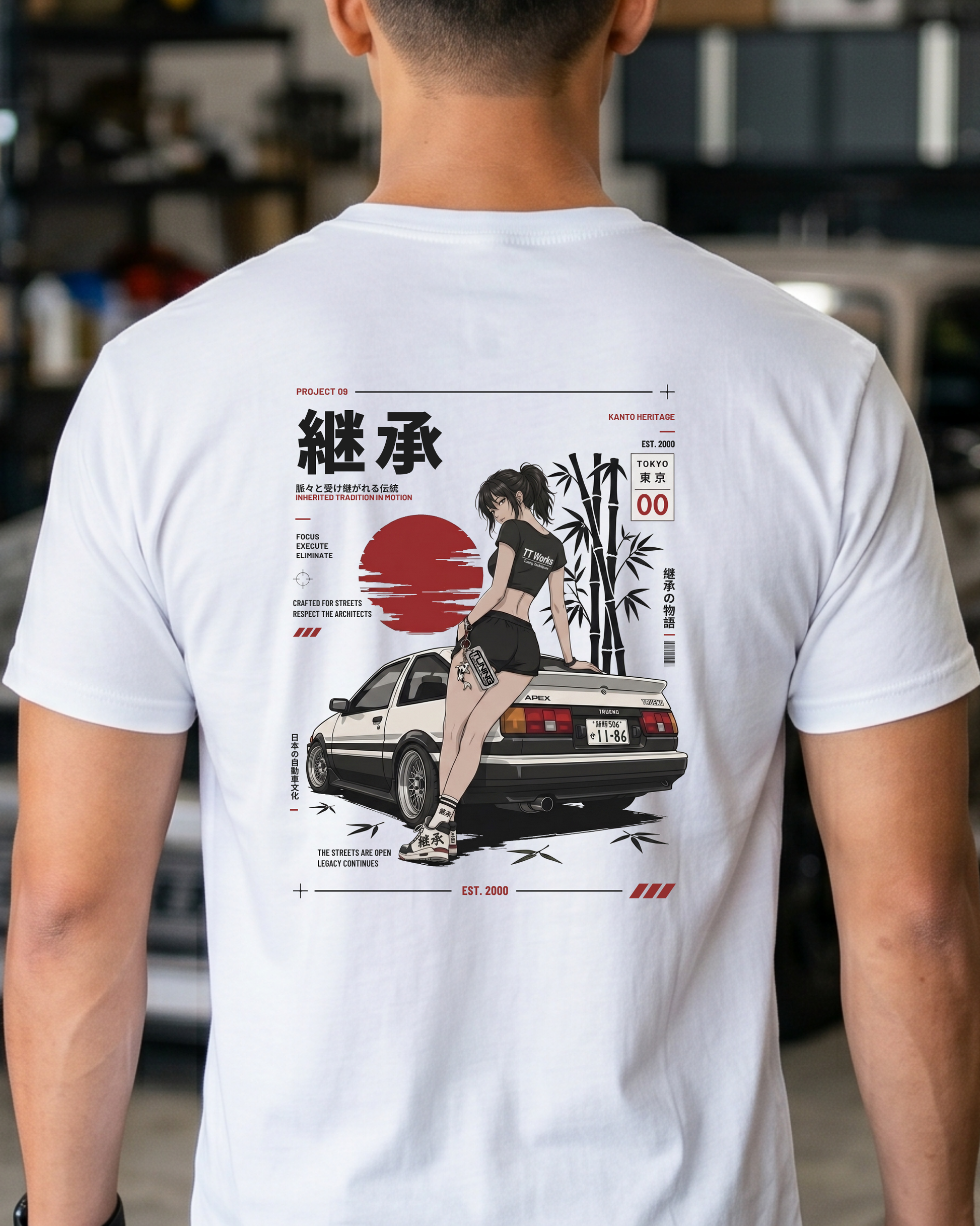 Inherited Tradition Tee | Project 09 Japanese Streetwear | JDM Heritage Shirt Tuning Techniques