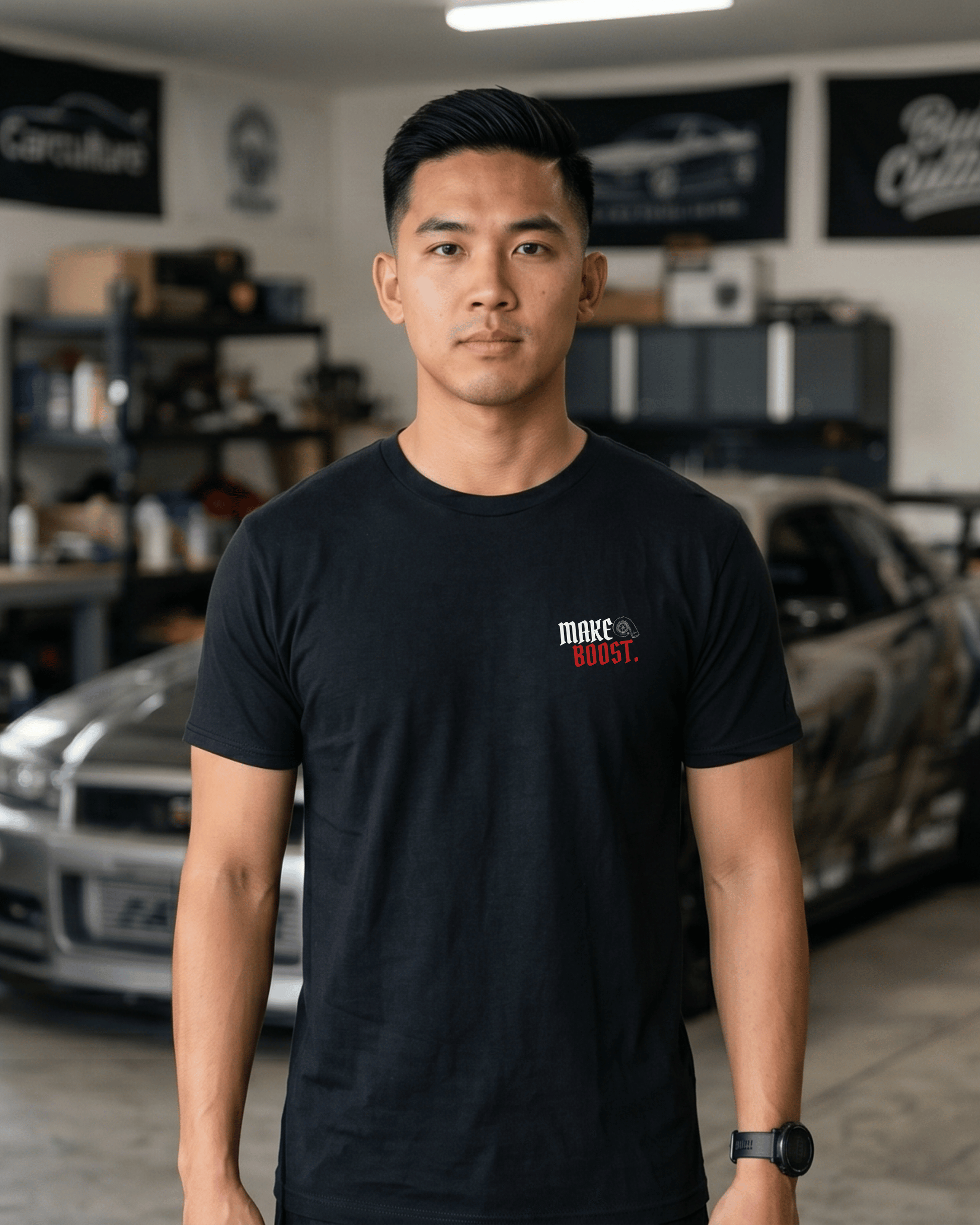 Make Boost T-Shirt | Turbo Car Enthusiast Tee | Built Not Content JDM Streetwear | Tuning Techniques Graphic Shirt Tuning Techniques