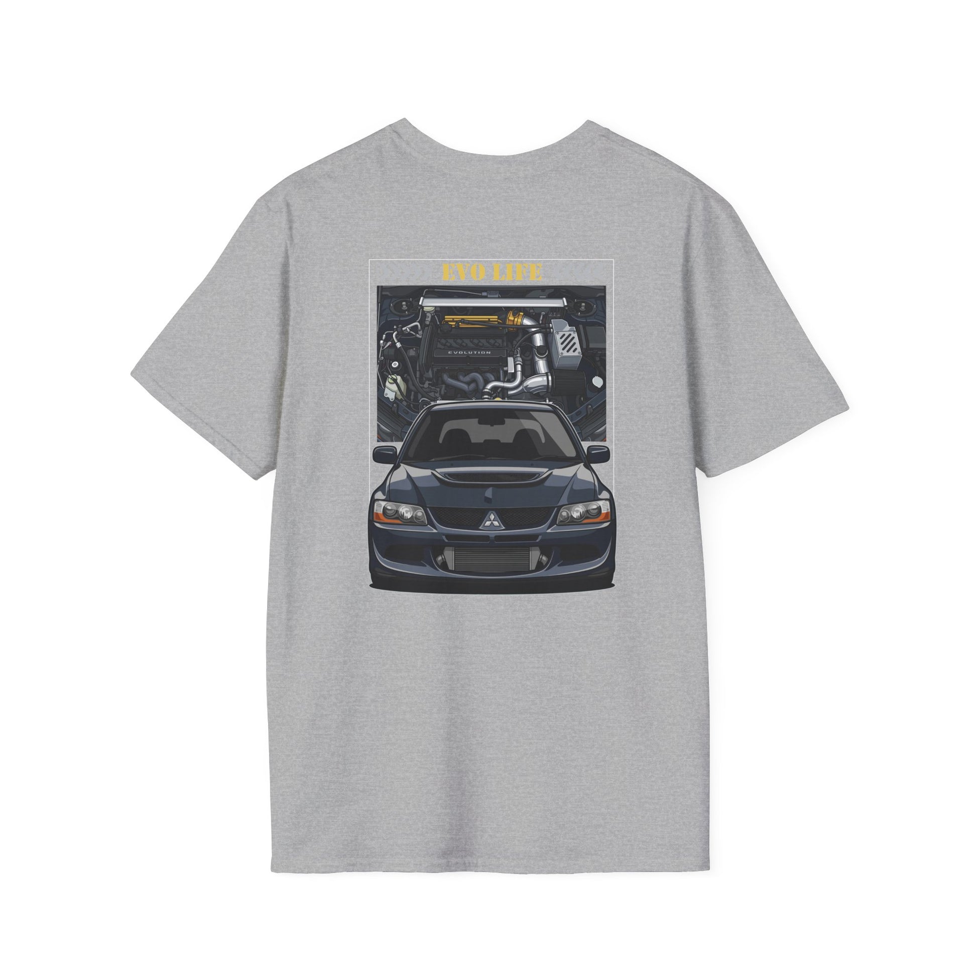 Evo Life T-Shirt | JDM Drift Car Tee | Front & Back Print Street Car Shirt