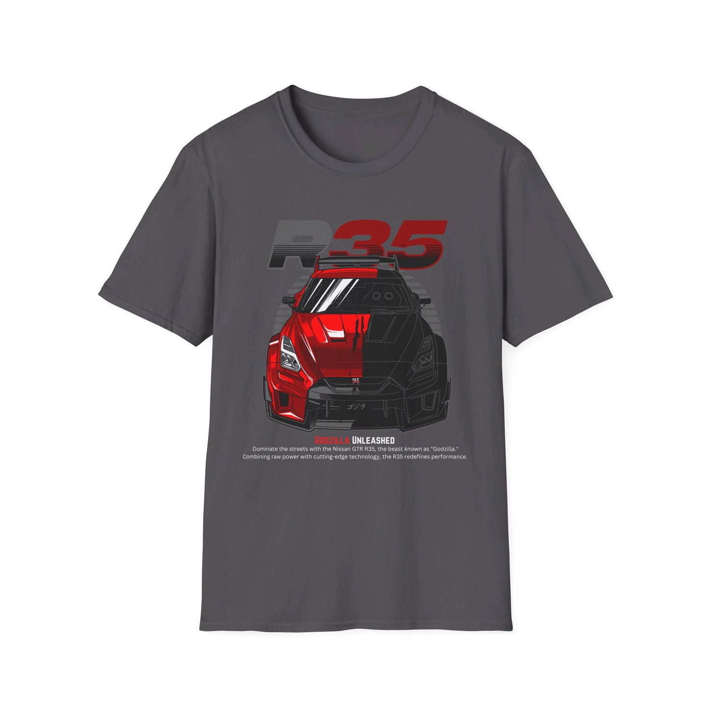 Godzilla Unleashed GT-R R35 T-Shirt – Dominate with the Legendary GT-R