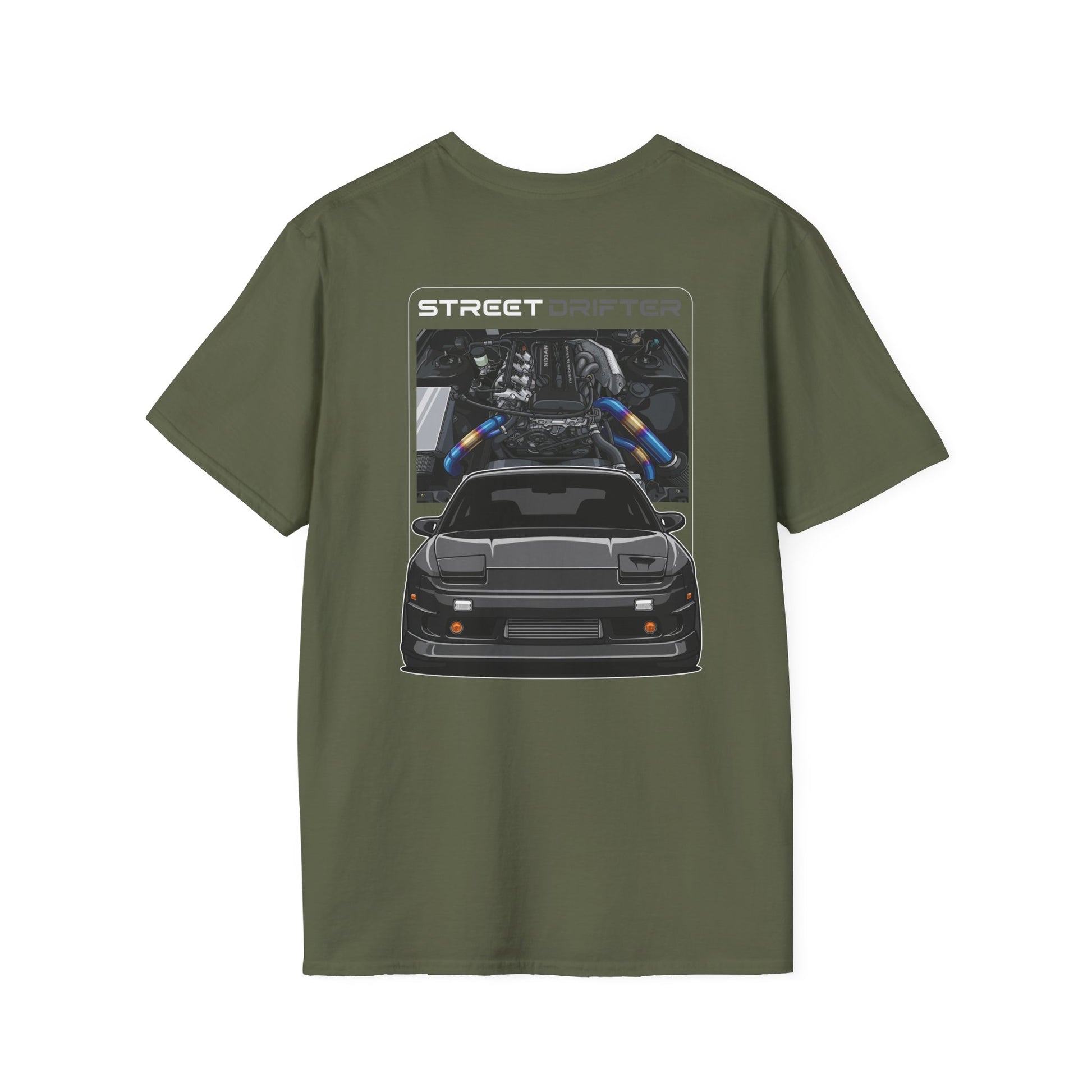 180sx Street Drifter T-Shirt • JDM Drift Car Tee • Japanese Street Racing Shirt • Car Enthusiast Gift • Front & Back Print