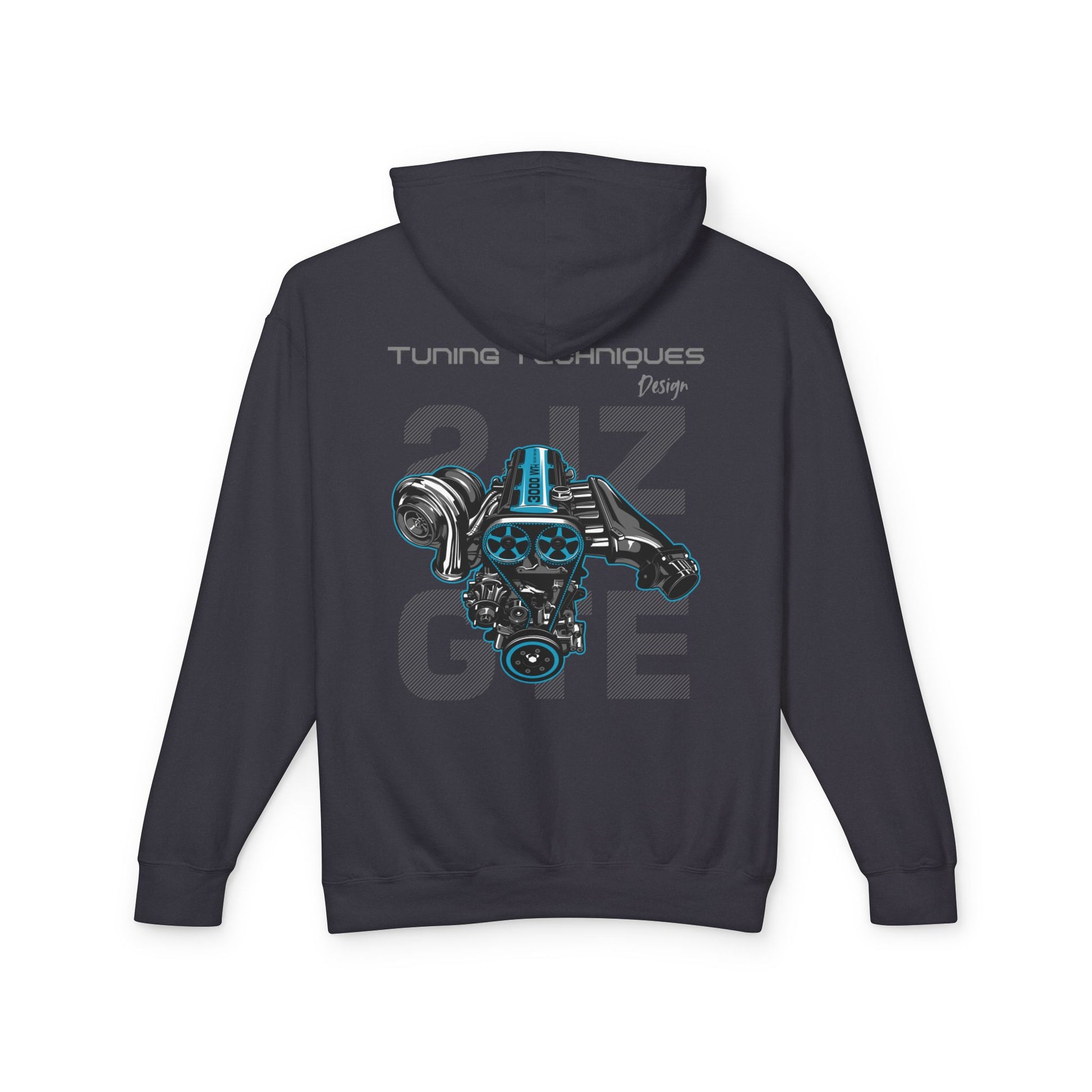 Iconic 2JZ GTE Engine | Unisex Lightweight Hooded Sweatshirt