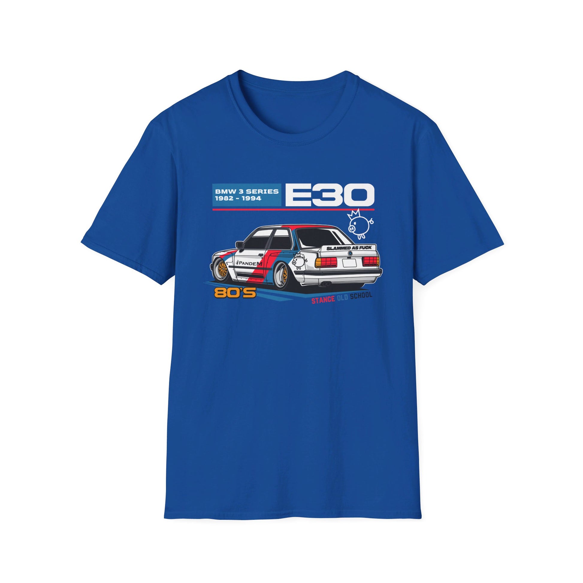 Stanced BMW E30 T-Shirt – Classic Stance, Timeless Style