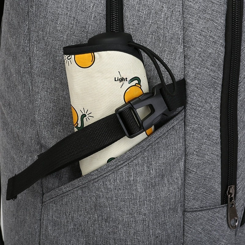 Versatile Canvas Backpack with Air Pillow Belt - Perfect for School