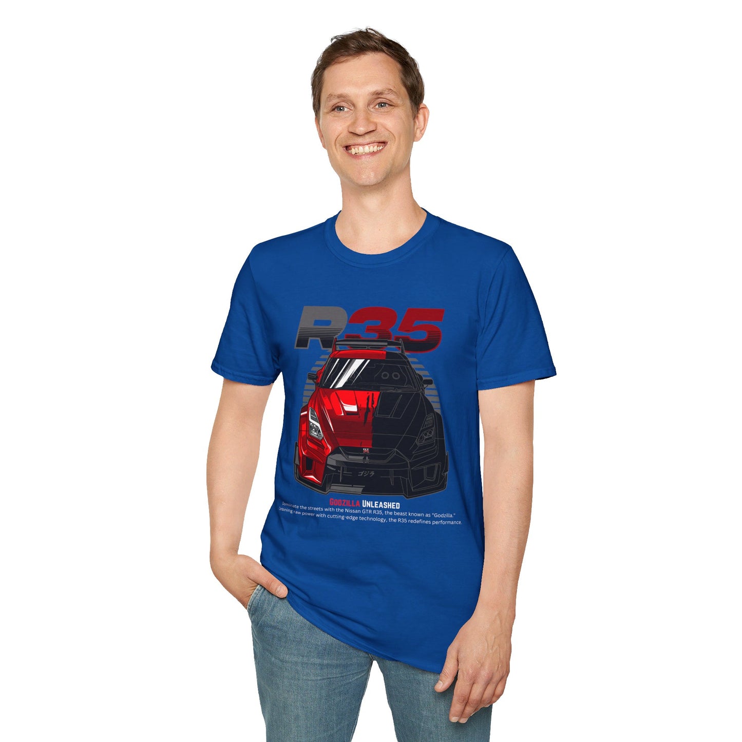 Godzilla Unleashed GT-R R35 T-Shirt – Dominate with the Legendary GT-R