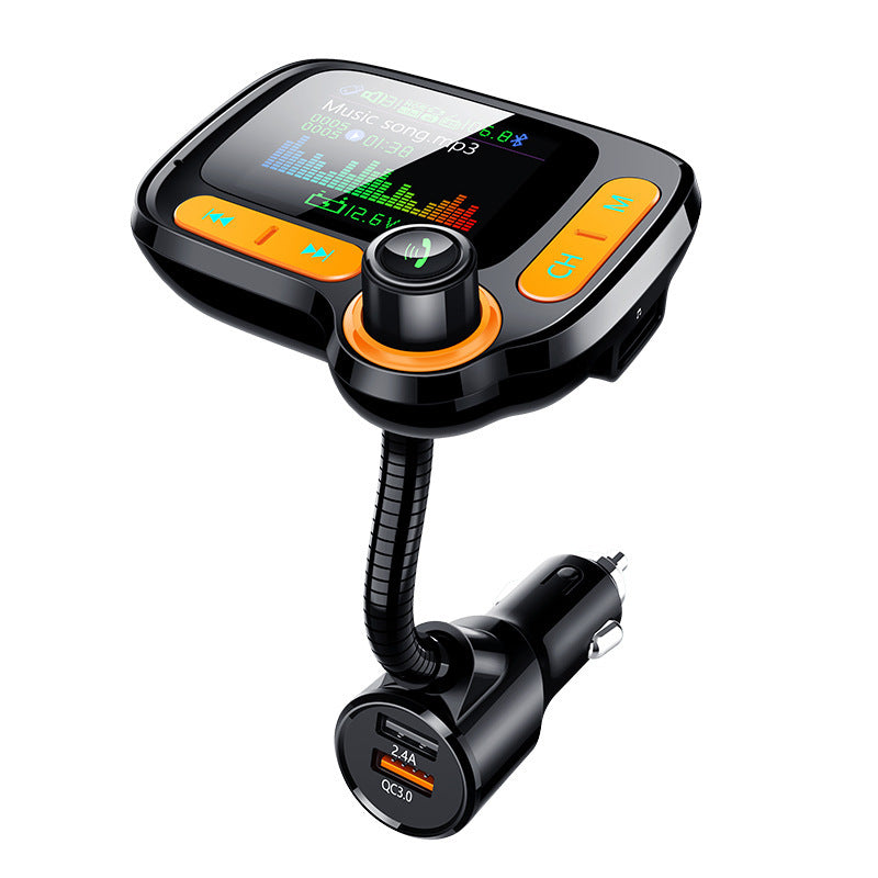 Bluetooth FM wireless Transmitter MP3 Adapter 3USB PD Charger AUX Hands-Free