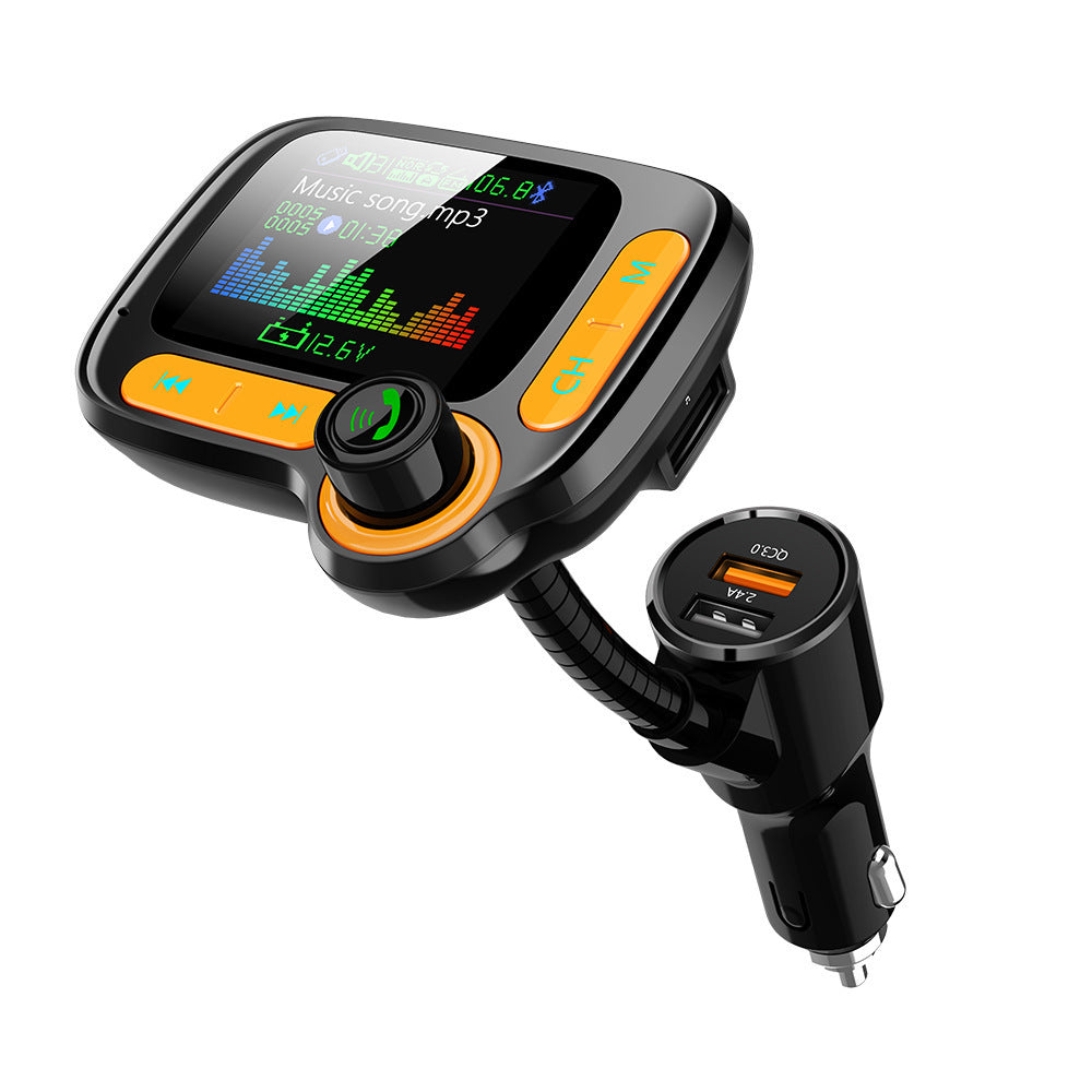 Bluetooth FM wireless Transmitter MP3 Adapter 3USB PD Charger AUX Hands-Free