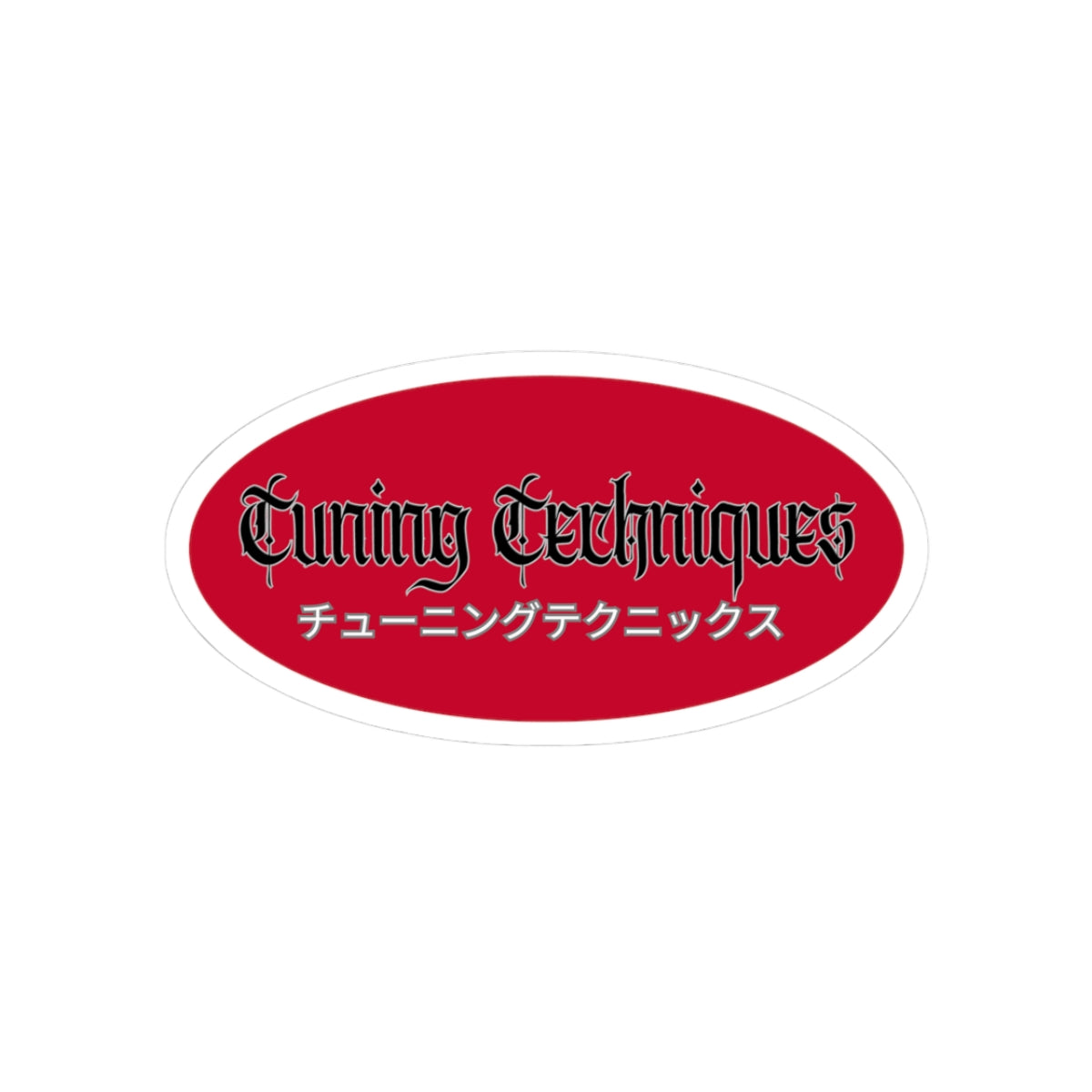 Tuning Techniques Logo Kiss-Cut Sticker – Car Enthusiast Decal