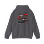 JDM Culture GT-R Then and Now Hoodie with Racing Car Design