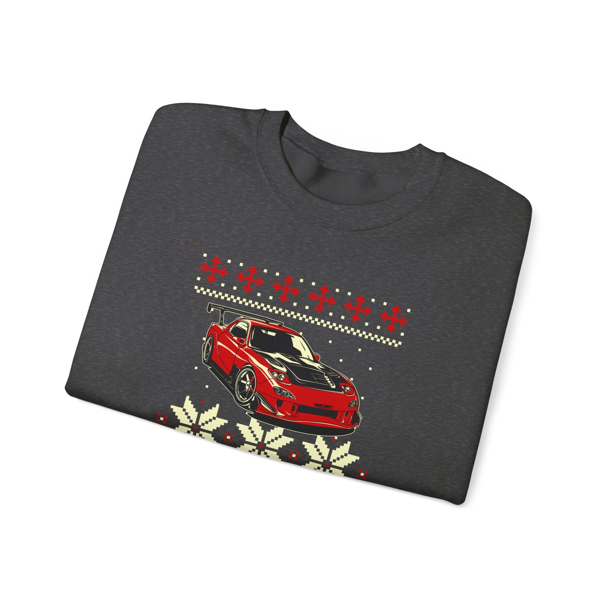 Ugly Christmas RX-7 FD Sweatshirt | Rotary Engine Christmas Sweater | JDM Holiday Jumper | Mazda RX7 Gift
