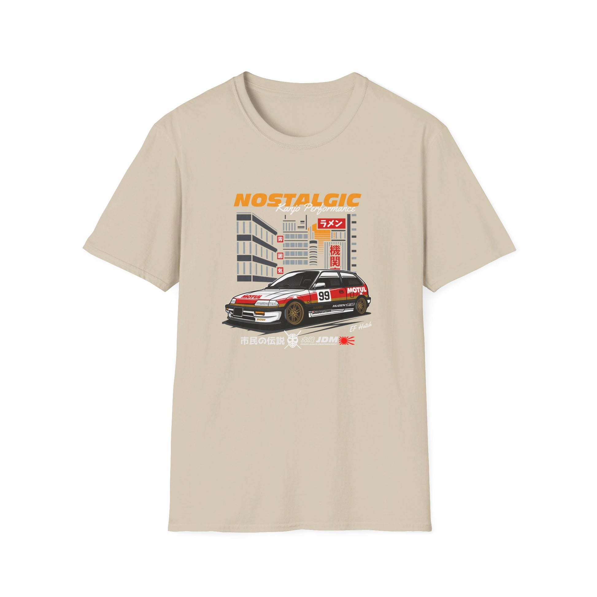 Nostalgic Honda Civic EF Hatch T-Shirt Celebrate a Classic JDM Icon