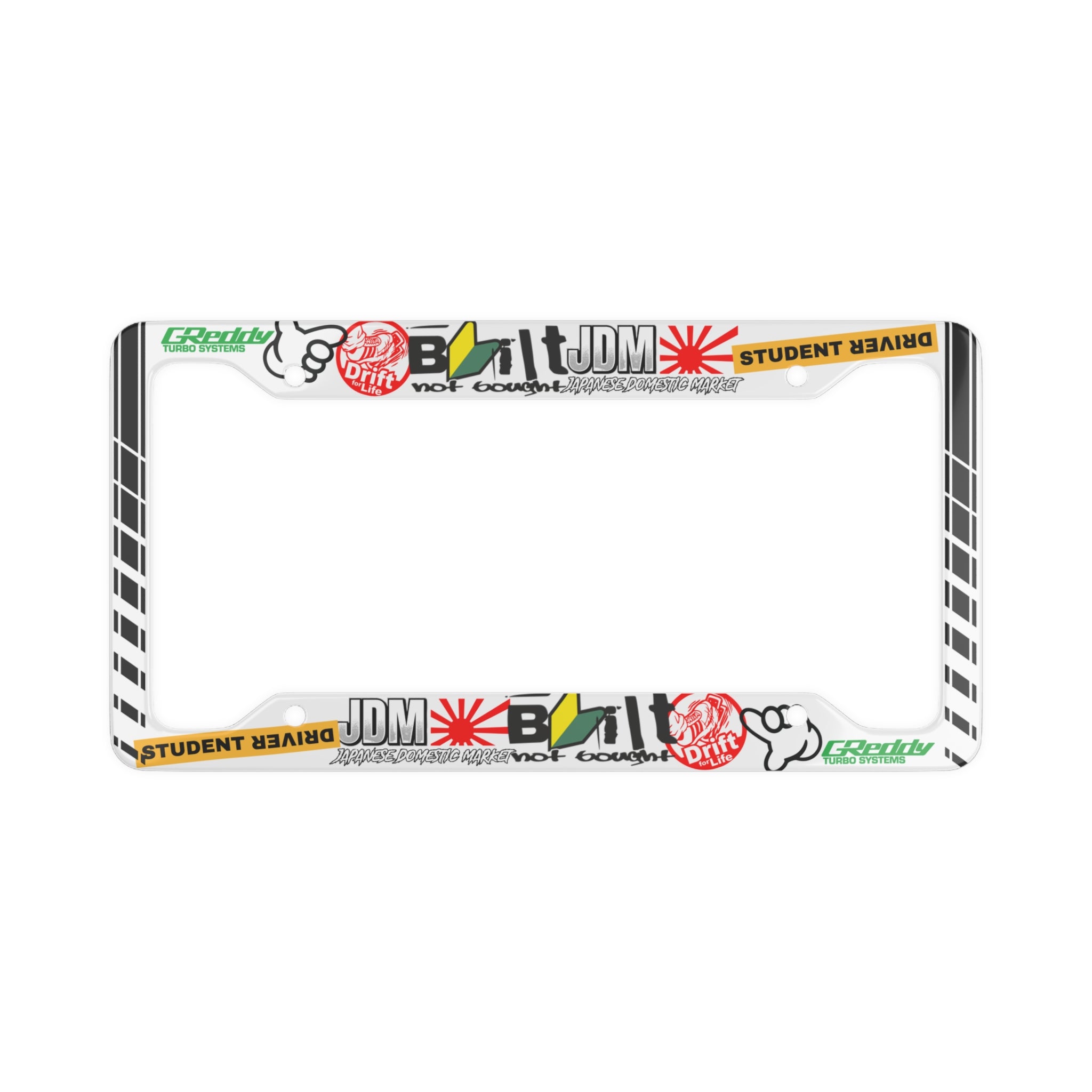 JDM-Inspired License Plate Frame, Car Accessory, Automotive Gift, Student Driver Plate Holder, Customized Car Decor