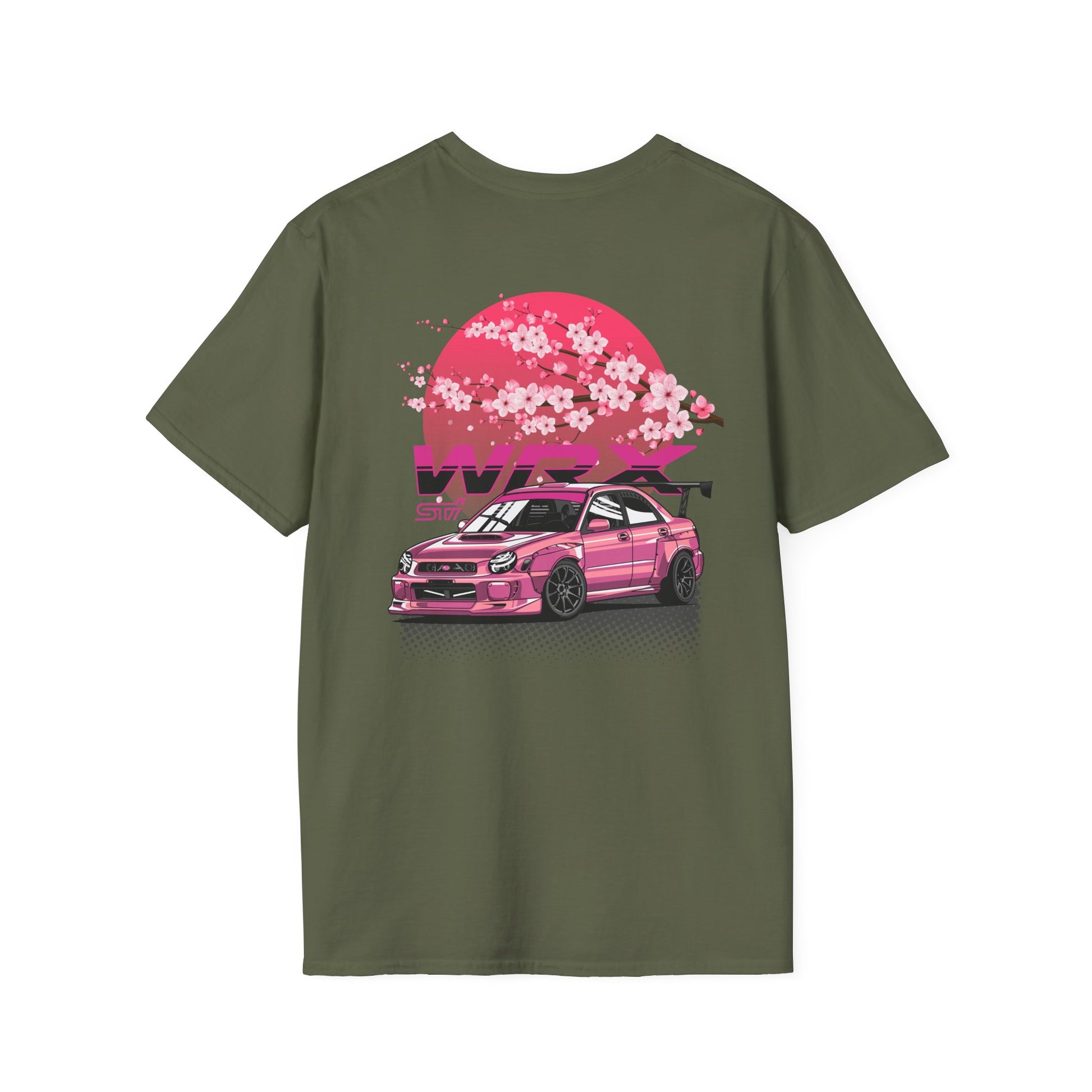 Subaru WRX STI Sakura T-Shirt | JDM Street Racer Tee | Cherry Blossom Drift Car Shirt | Turbo Boxer Engine Gift
