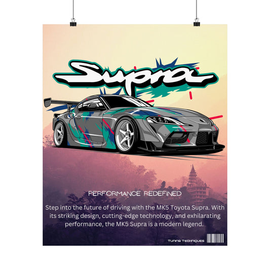 Toyota Supra MK5 Vertical Posters – Redefining Performance